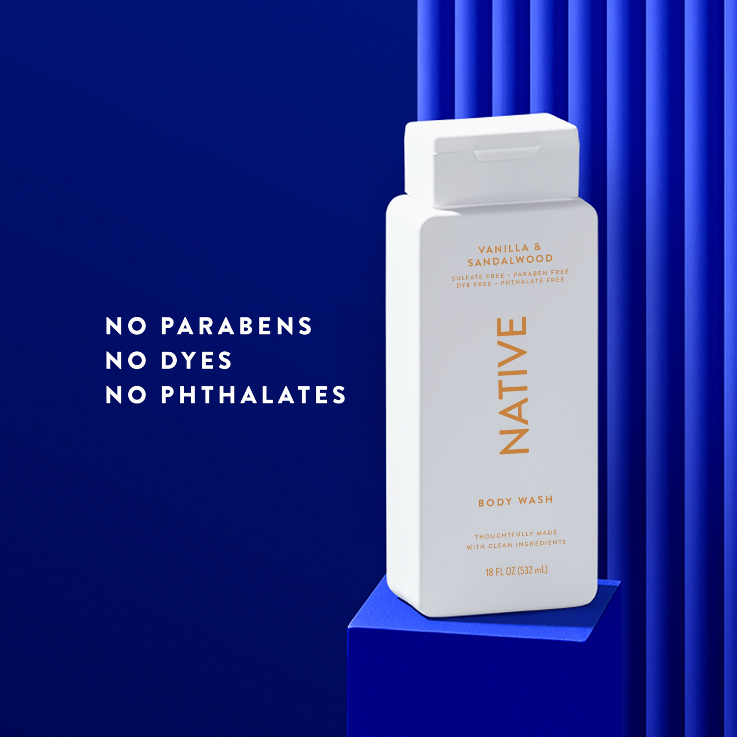 slide 3 of 6, Native Vanilla & Sandalwood Body Wash 18 fl oz, 18 fl oz