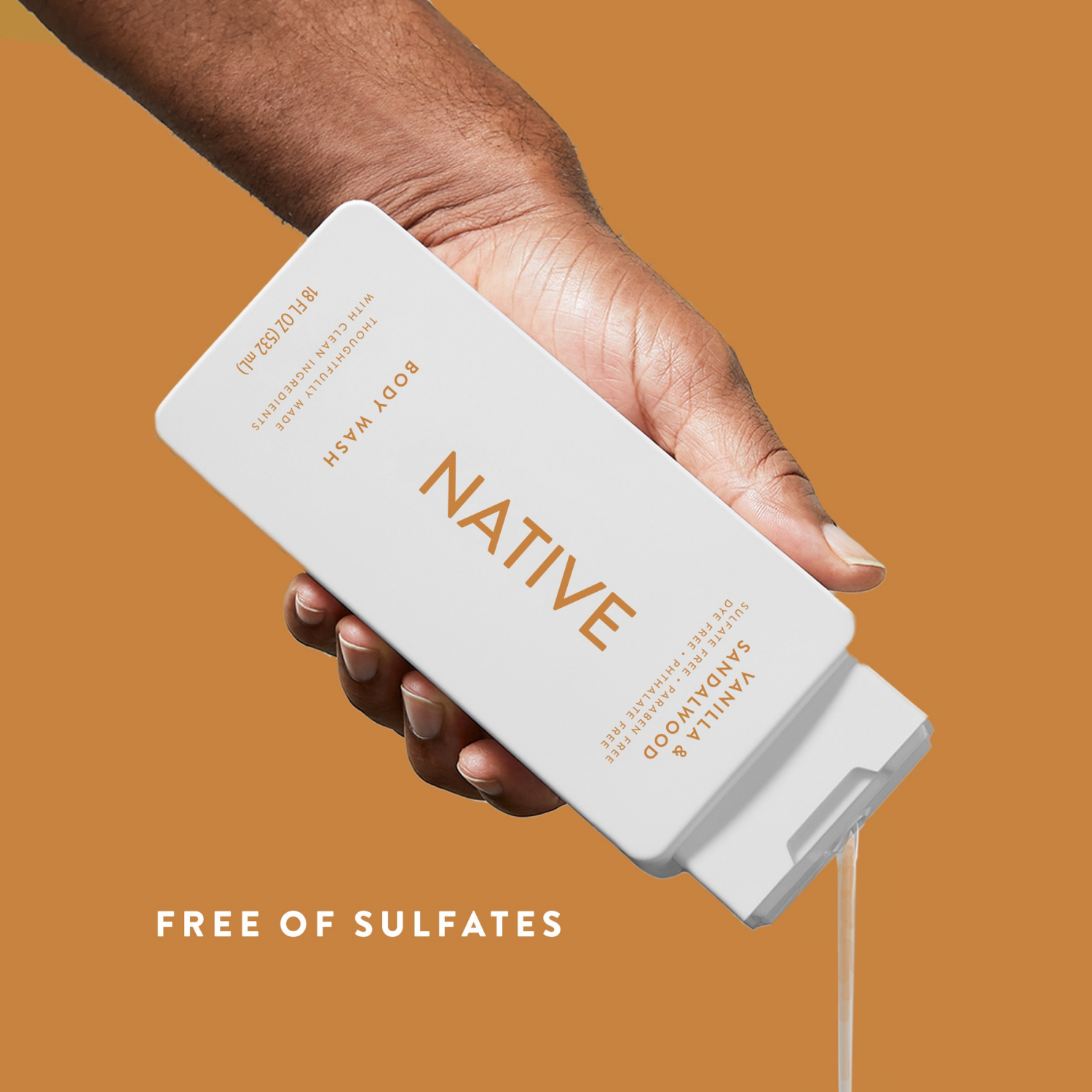 slide 5 of 6, Native Vanilla & Sandalwood Body Wash 18 fl oz, 18 fl oz