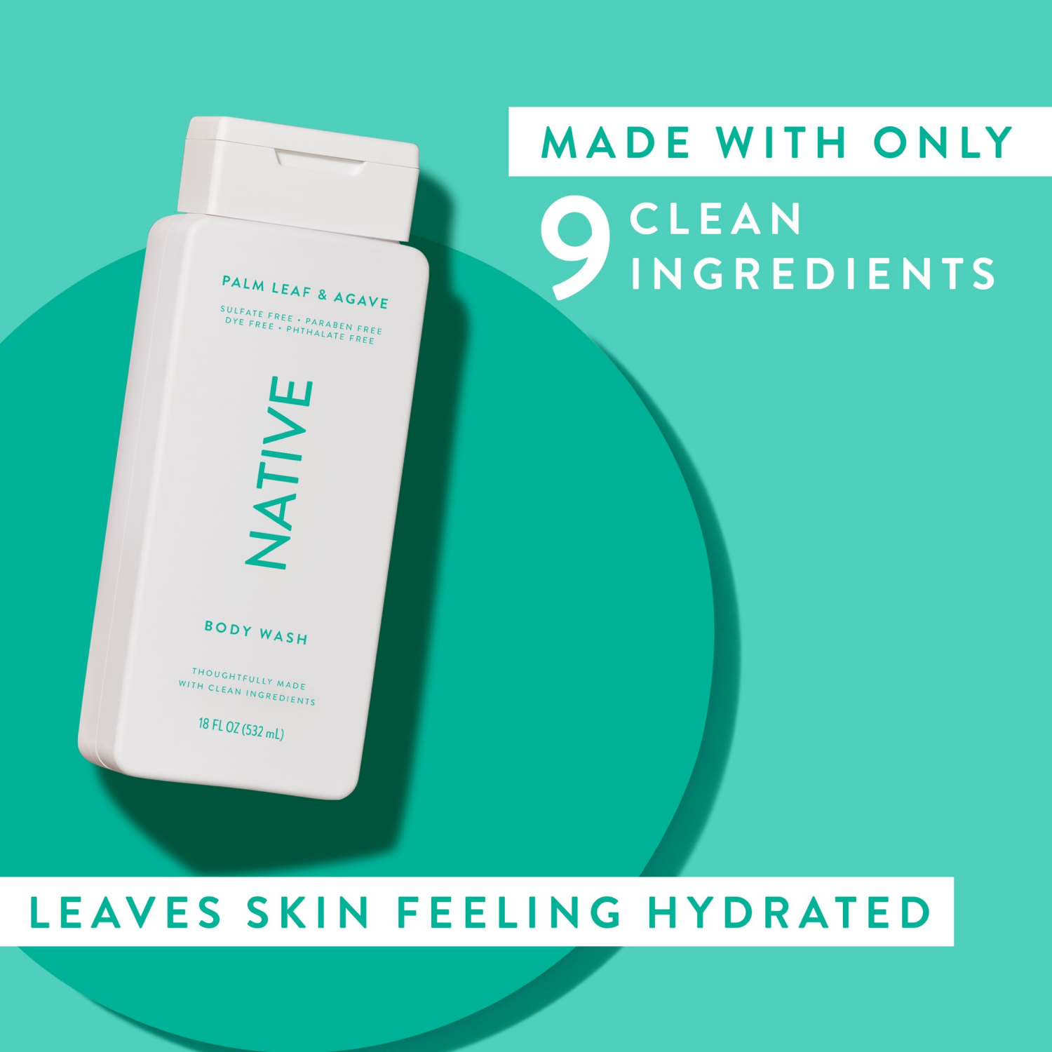 slide 4 of 8, Native Palm Leaf & Agave Body Wash 18 fl oz, 18 fl oz