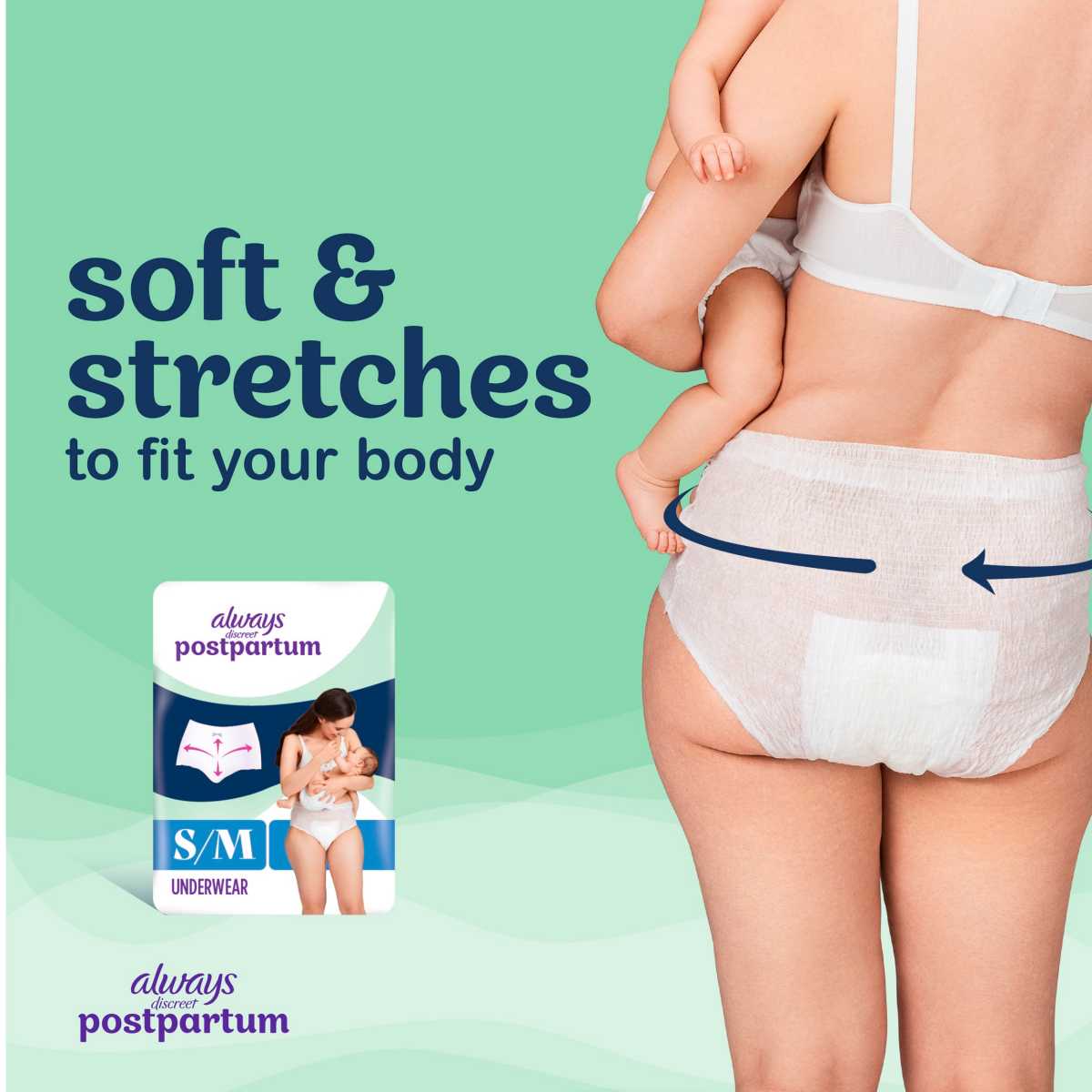 slide 2 of 8, Always Discreet Incontinence Underwear Pads - Maximum - XL - 14ct, 14 ct