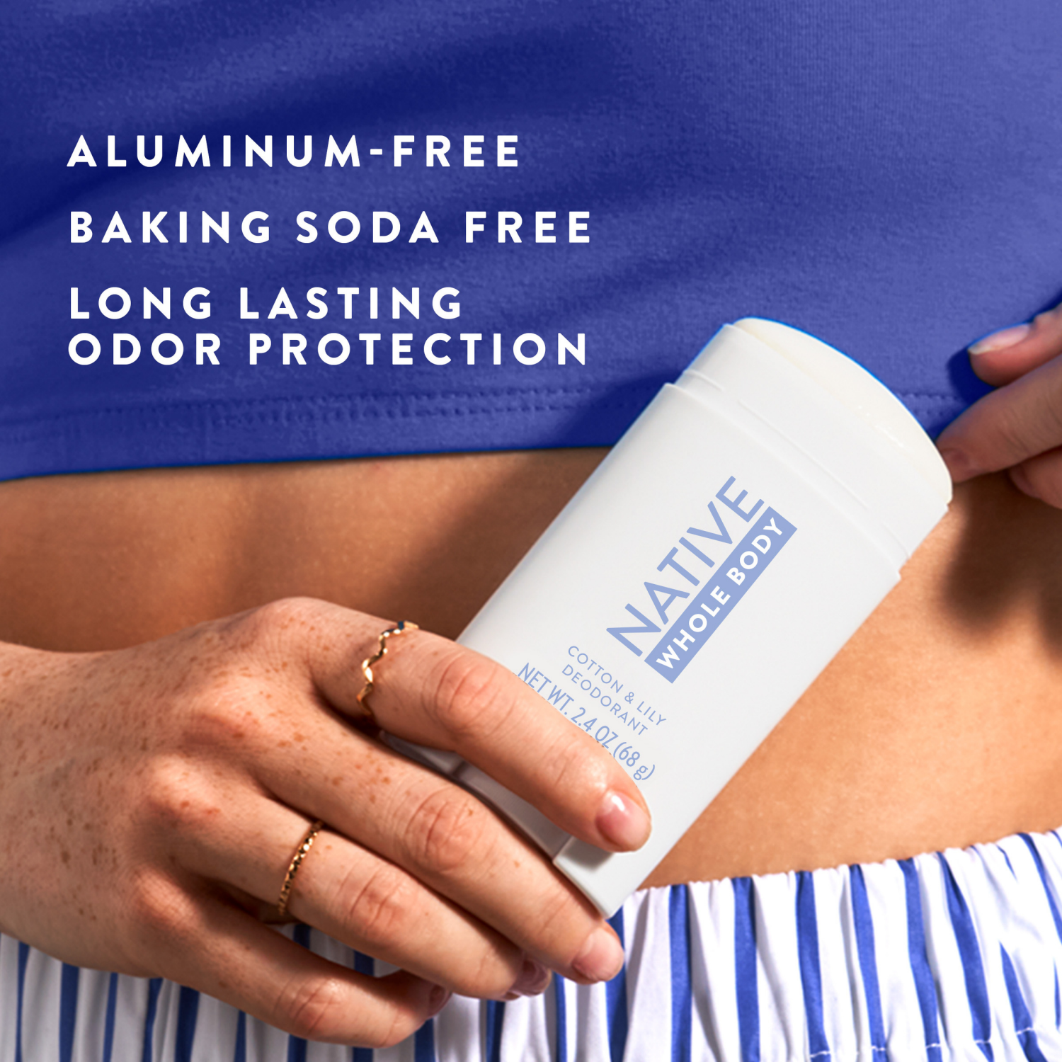 slide 6 of 8, Native Cotton & Lily Sensitive Whole Body Deodorant 2.4 oz, 2.4 oz