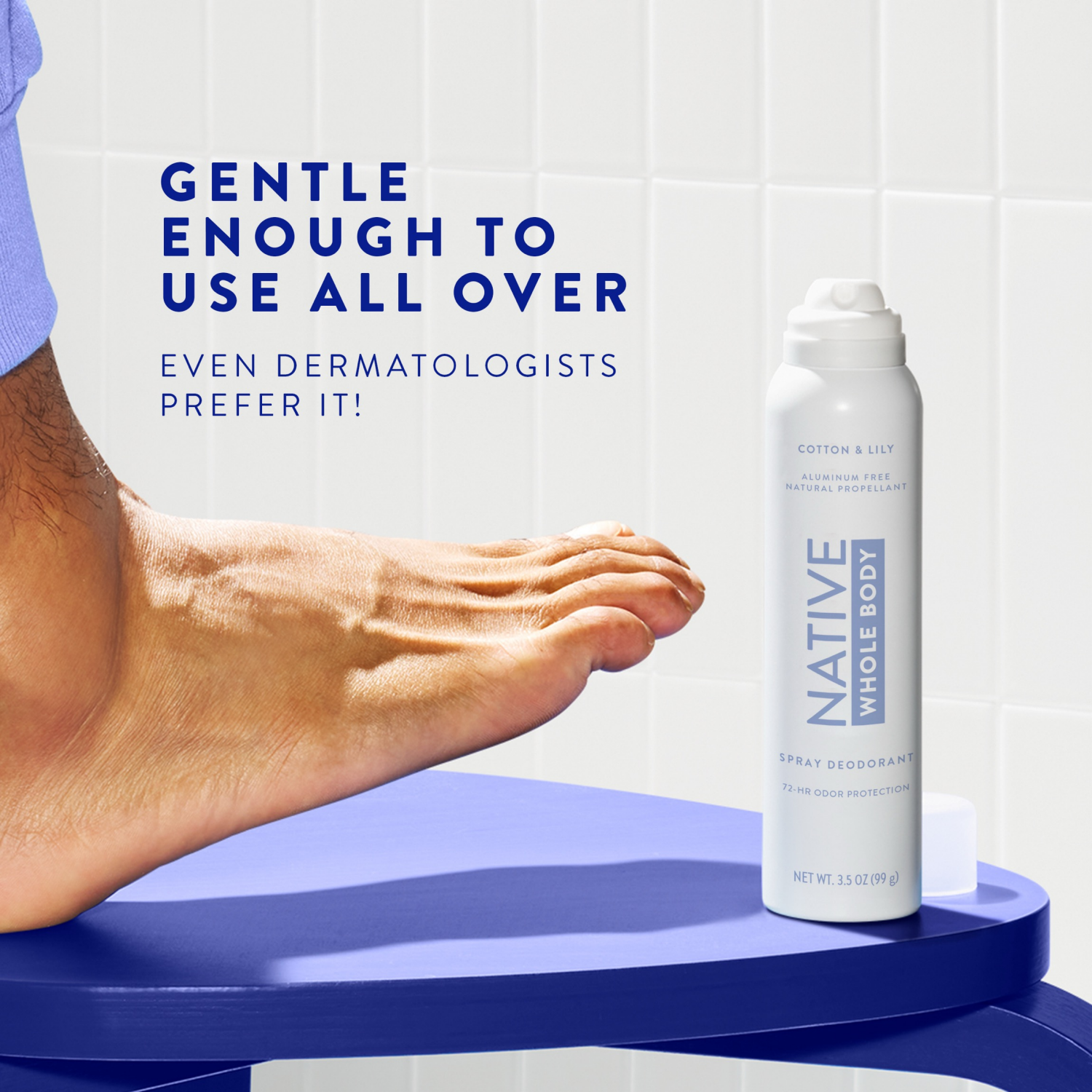 slide 6 of 8, NATIVE Cotton & Lily Whole Body Deodorant Spray, 3.5 oz, 3.5 oz