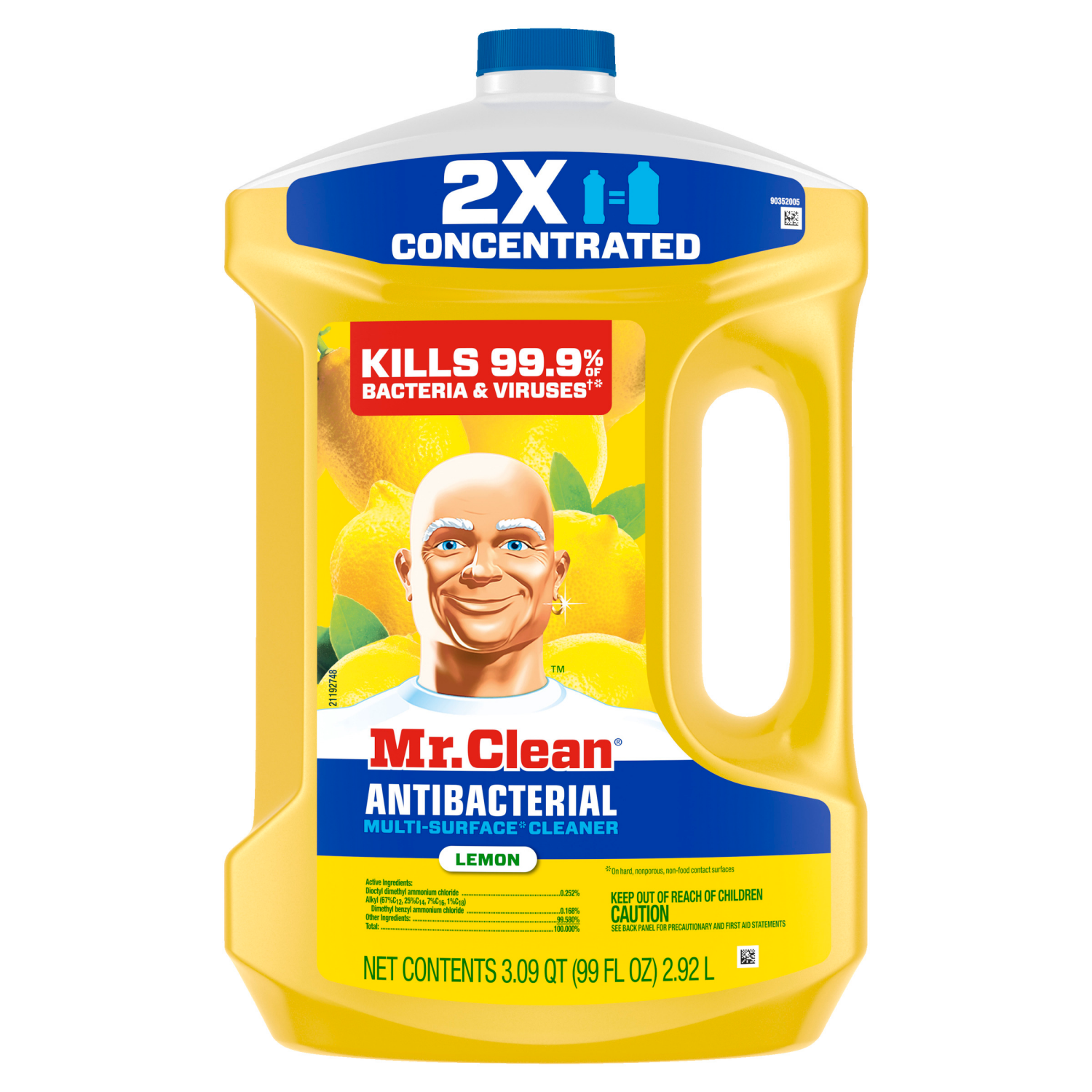 slide 2 of 6, Mr. Clean Lemon Liquid Floor Cleaner 99-fl oz, 1 ct