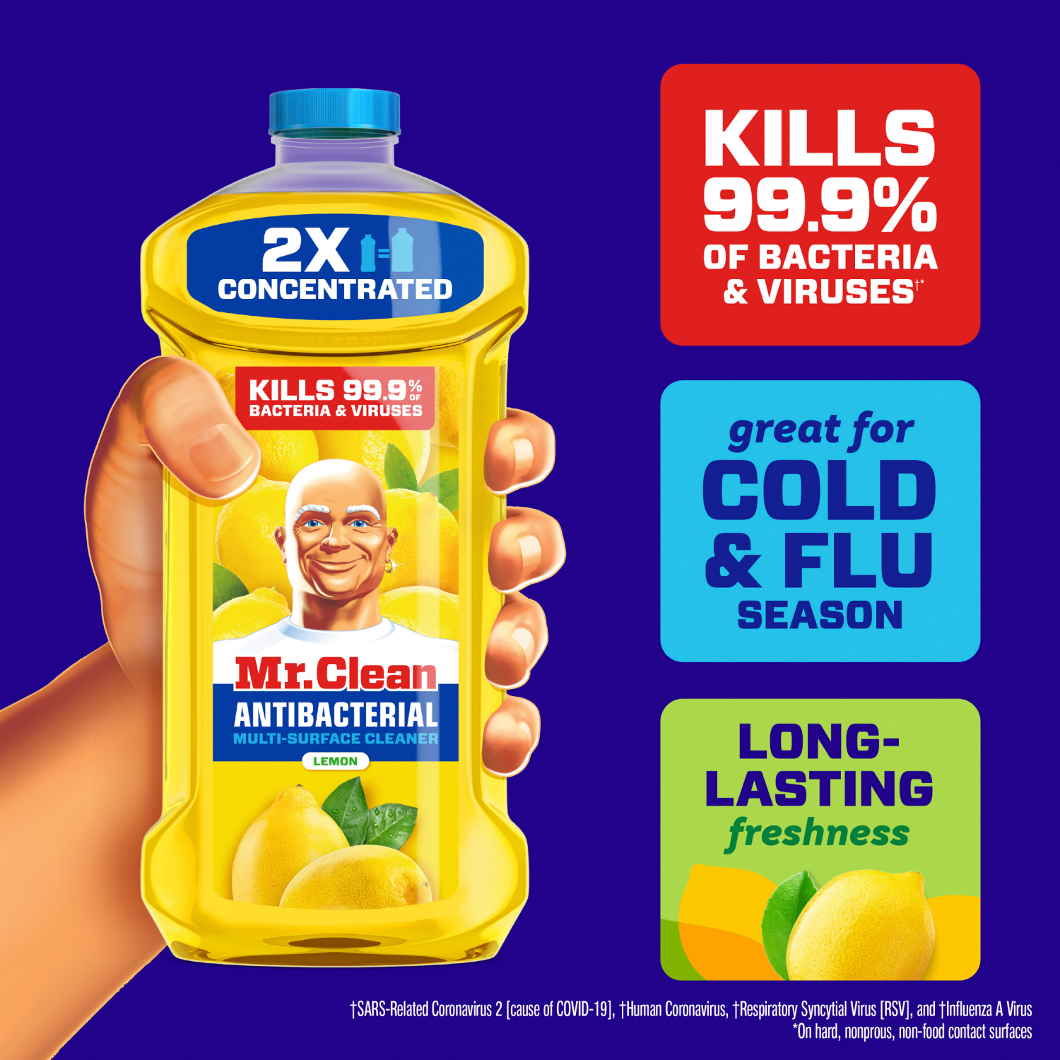 slide 4 of 6, Mr. Clean Lemon Liquid Floor Cleaner 99-fl oz, 1 ct