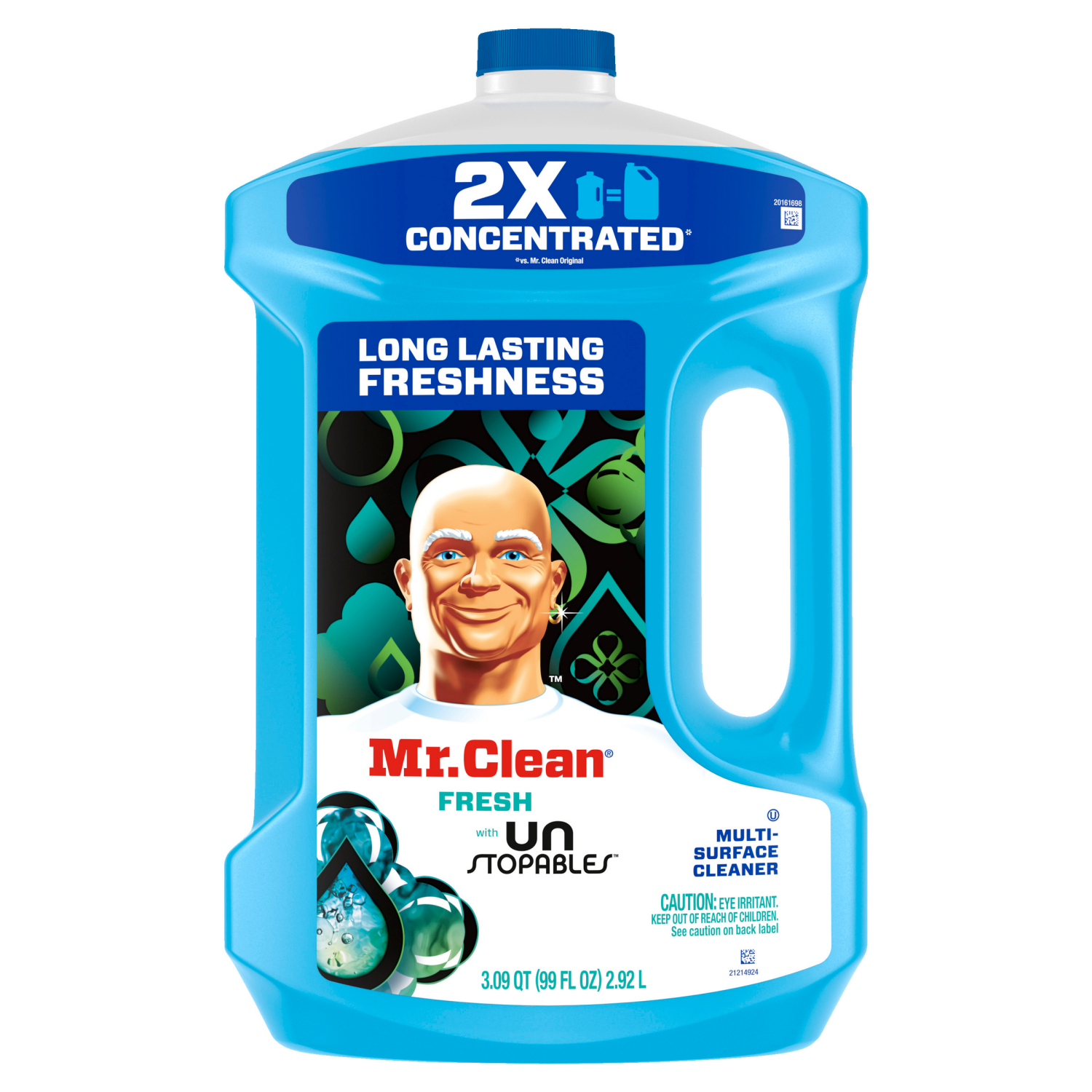 slide 2 of 7, Mr. Clean Multi-Surface Fresh with Unstopables Cleaner 3.09 qt, 3.09 qt