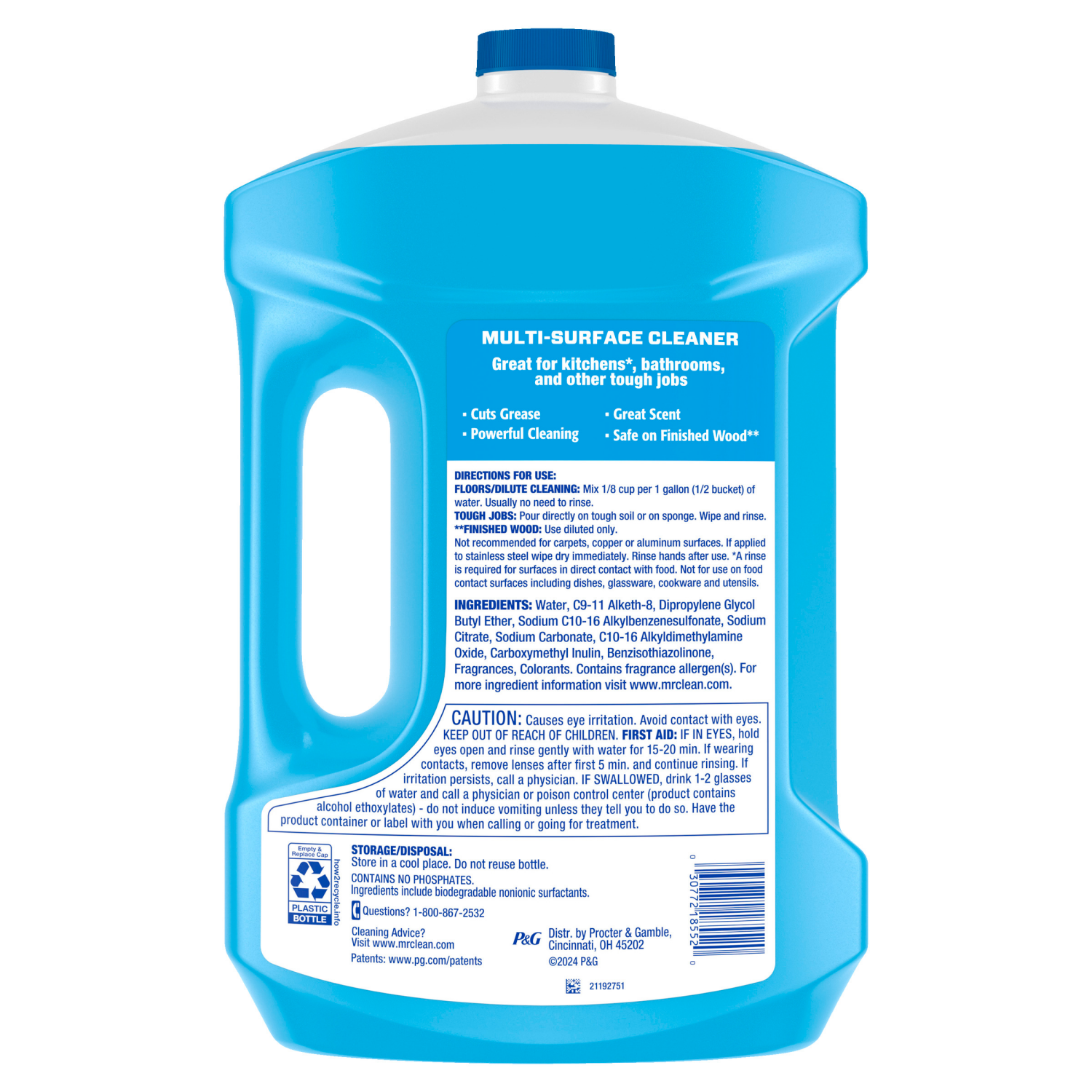 slide 3 of 7, Mr. Clean Multi-Surface Fresh with Unstopables Cleaner 3.09 qt, 3.09 qt