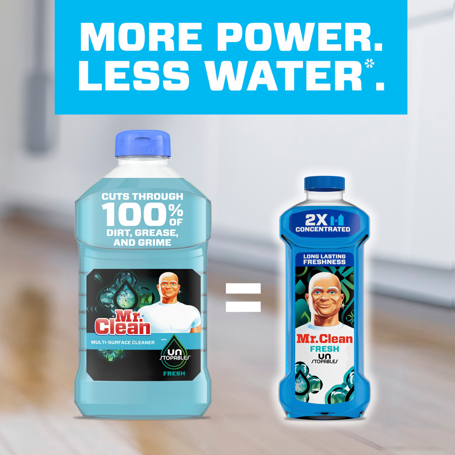 slide 7 of 7, Mr. Clean Multi-Surface Fresh with Unstopables Cleaner 3.09 qt, 3.09 qt