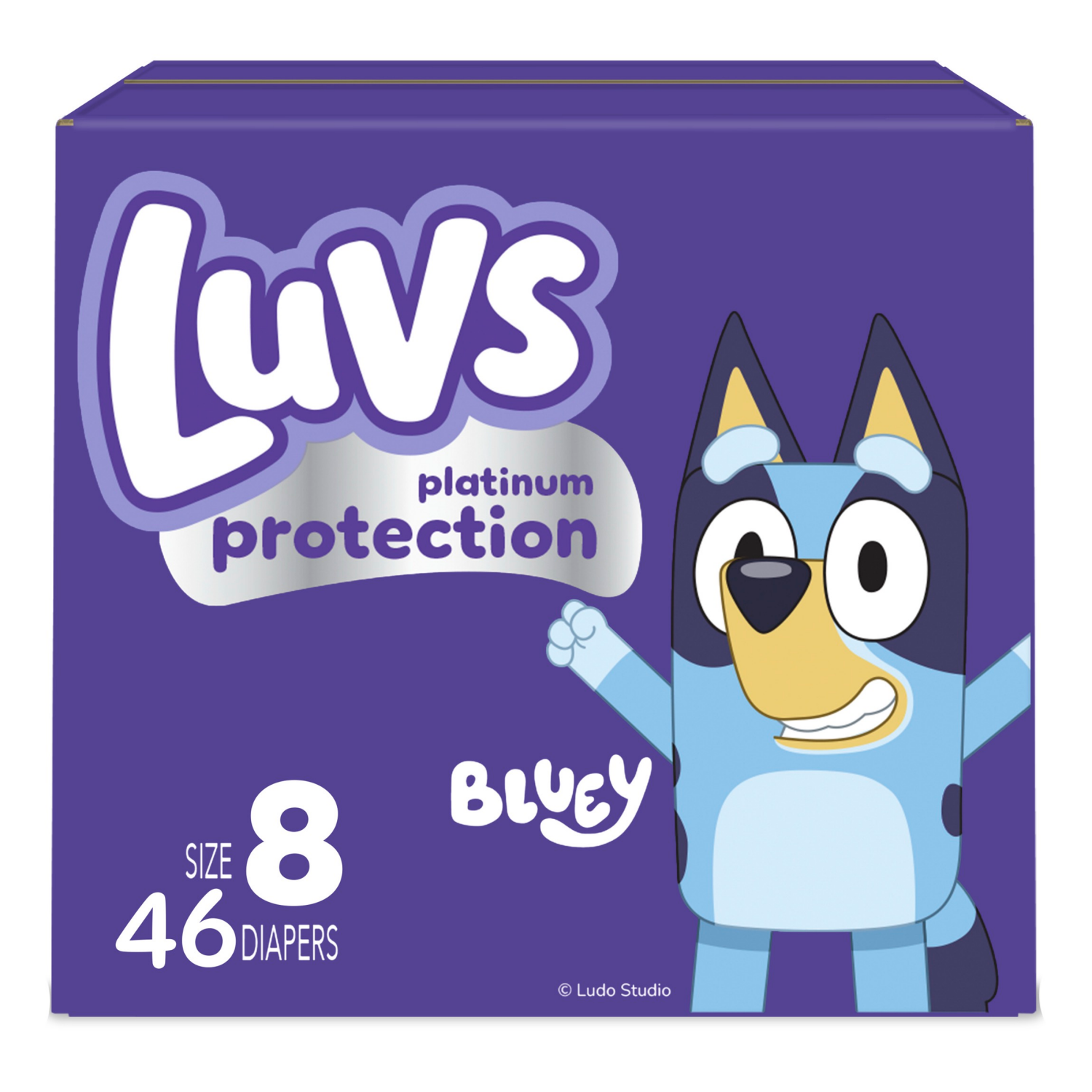 slide 1 of 8, Luvs Platinum Protection Baby Diapers, Size 8, 46 Count, 46 ct