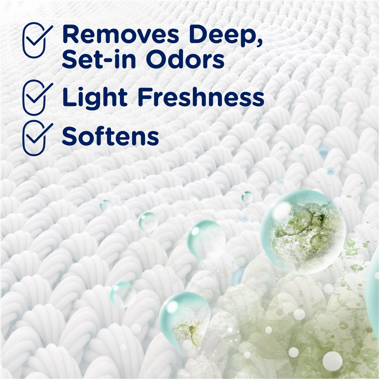 slide 4 of 8, Downy Rinse Laundry Odor Remover, Cool Cotton Scent, 62 fl oz, Fabric Softener and Laundry Odor Removal Rinse, Fights Odors at the source, HE Compatible, 62 fl oz