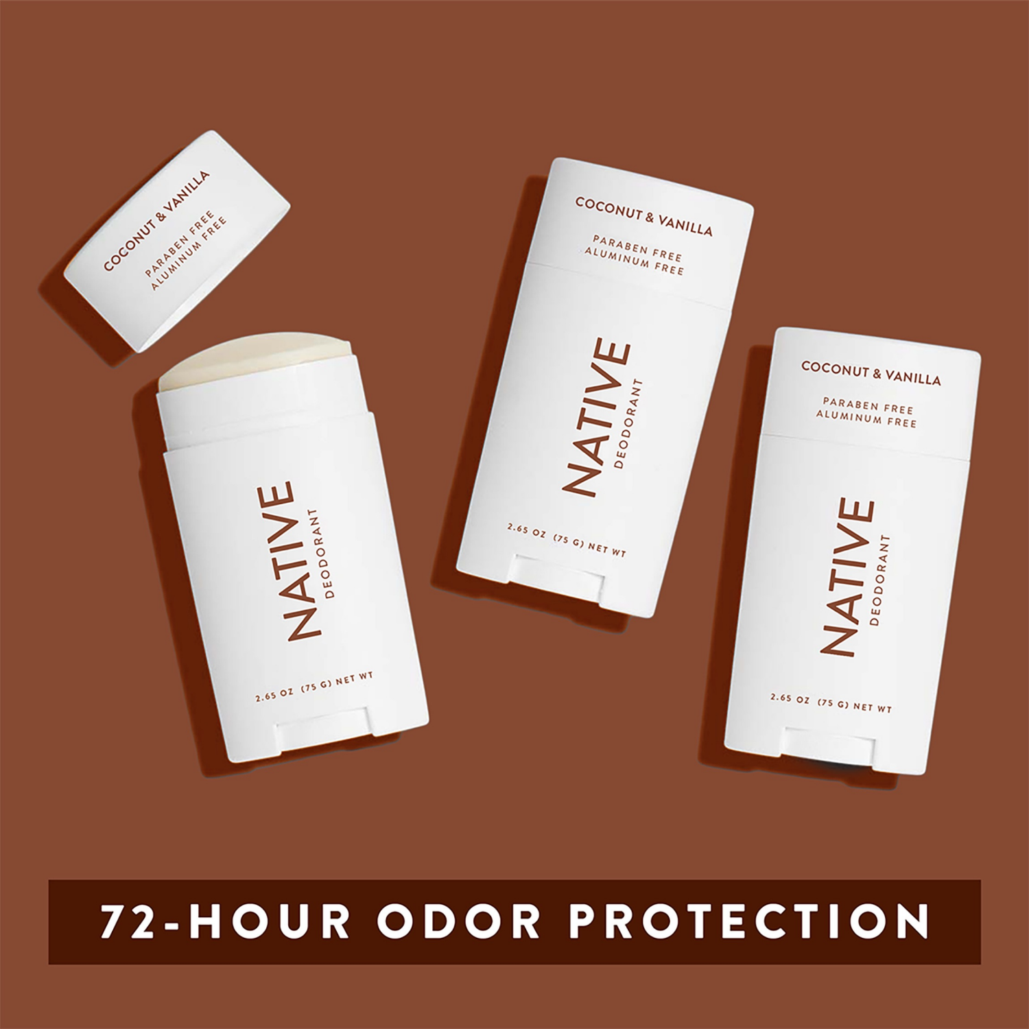 slide 2 of 8, Native Male Coconut & Vanilla Deo 2.65 oz, 2.65 oz