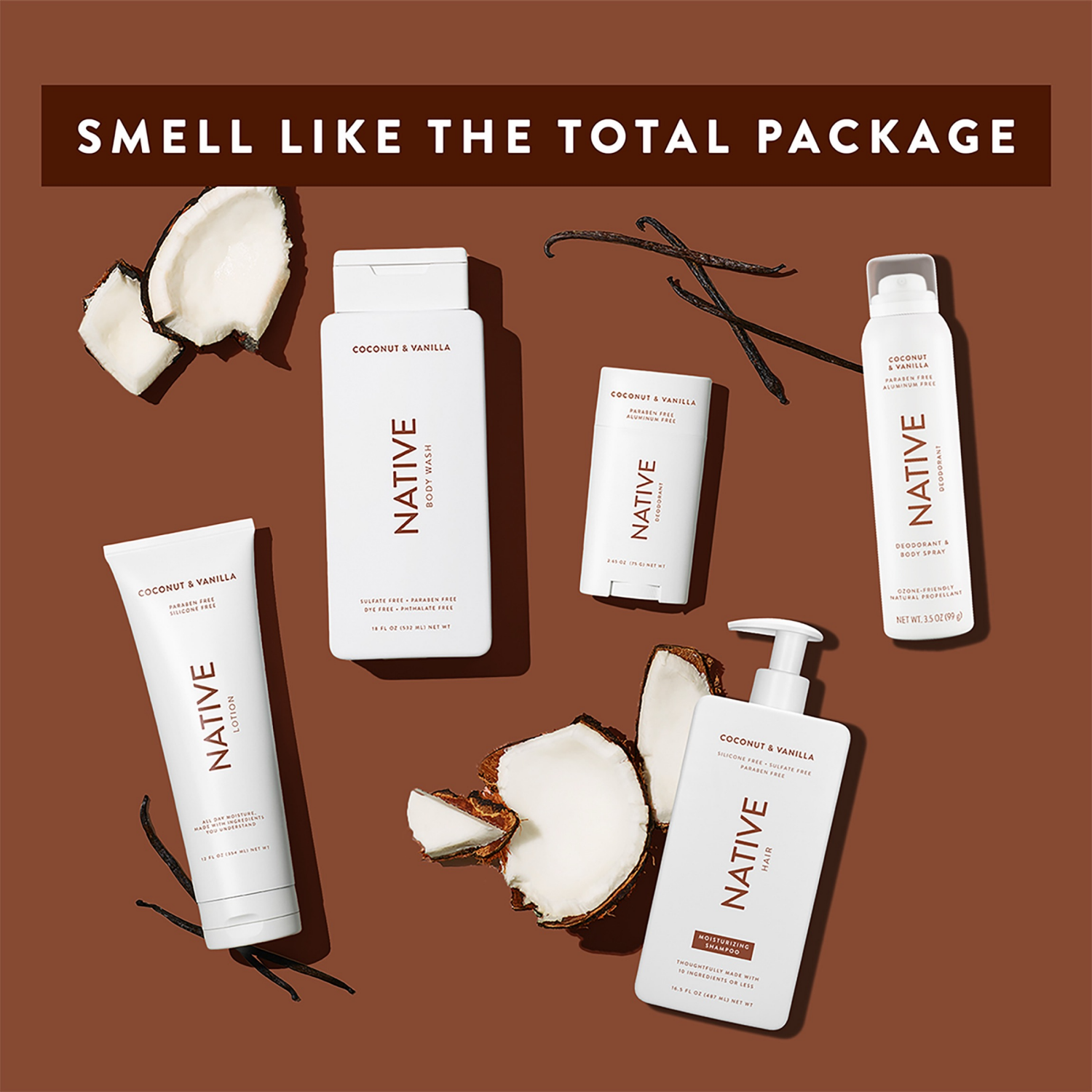 slide 7 of 8, Native Male Coconut & Vanilla Deo 2.65 oz, 2.65 oz