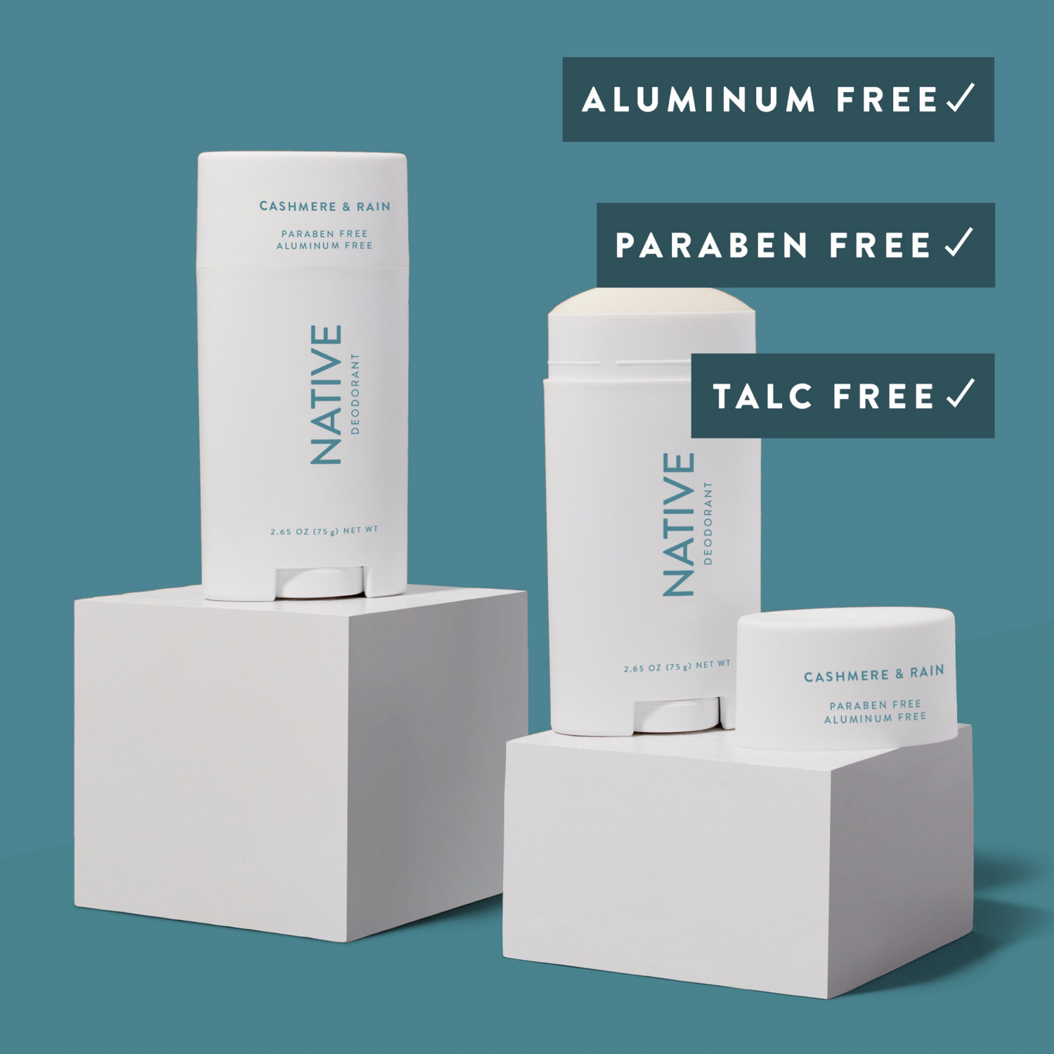 slide 4 of 8, Native Male Cashmier & Rain Deodorant 2.65 oz, 2.65 oz