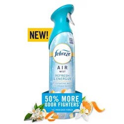 Febreze Air Mist, Air Freshener Spray, Odor Fighting Room Spray, Refresh & Energize Scent, 8.1oz