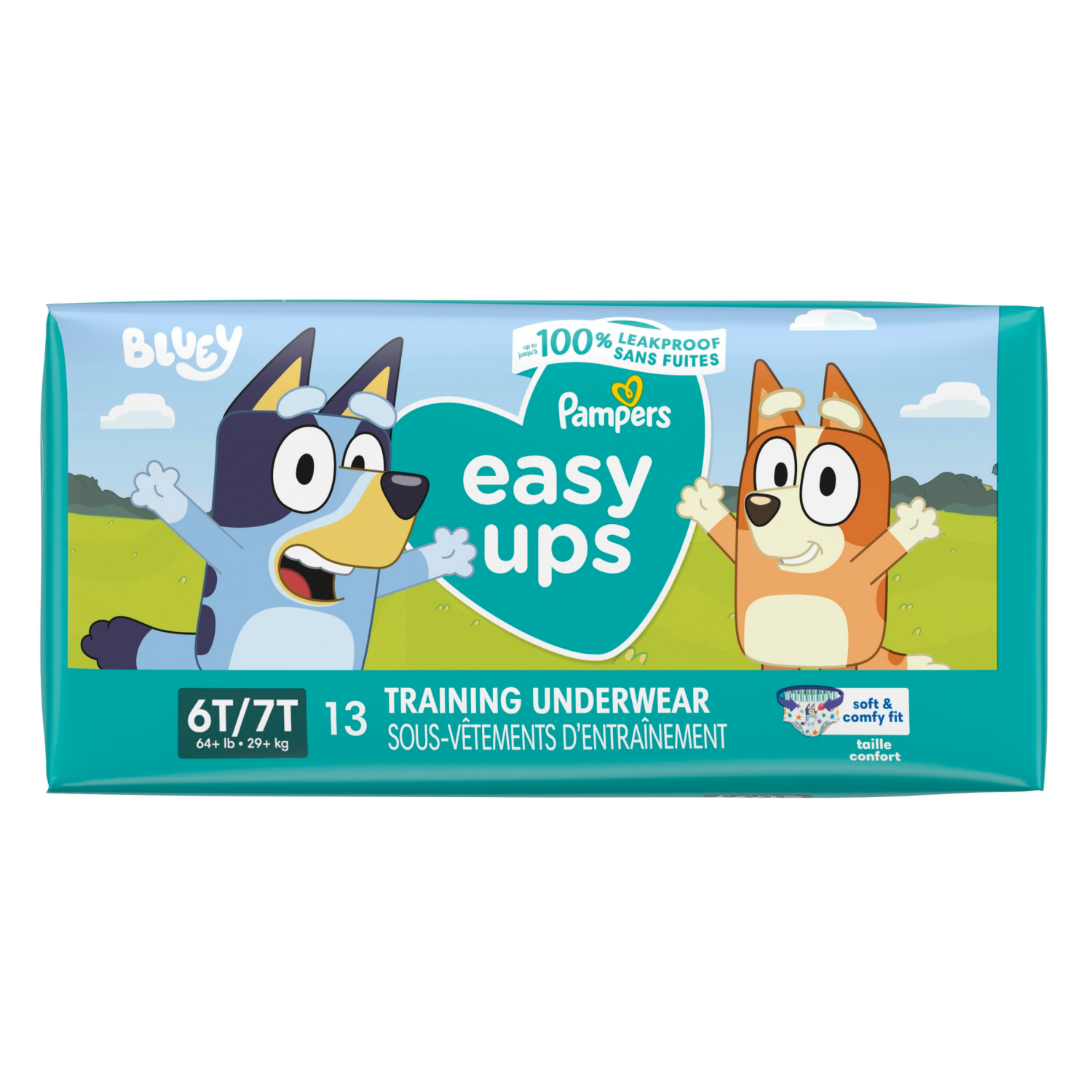 slide 3 of 8, Pampers Easy Ups Training Underwear Boys Size 7 (6T-7T), 13 Count, 13 ct