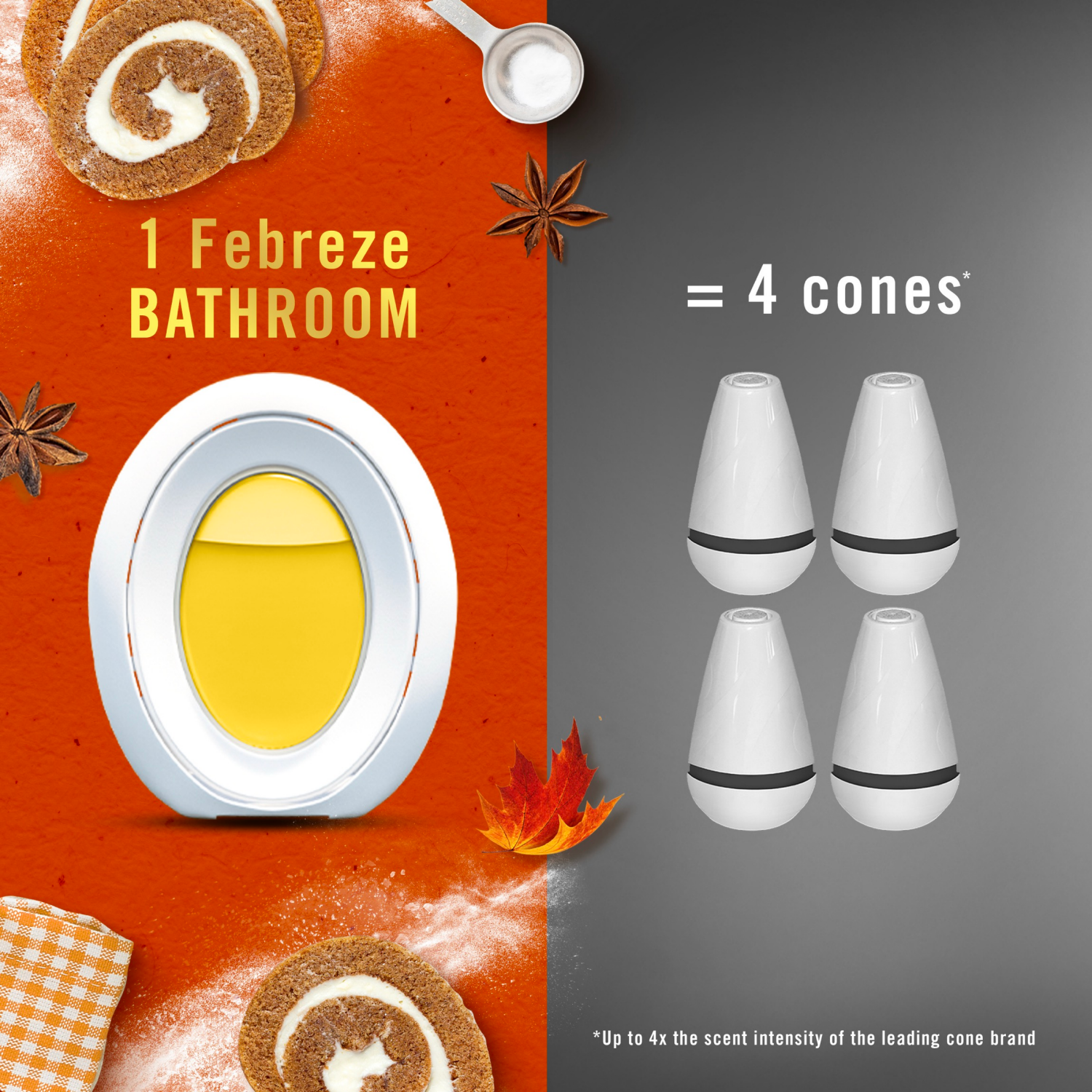 slide 2 of 8, Febreeze 2pk Pumpkin Roll, 0 oz