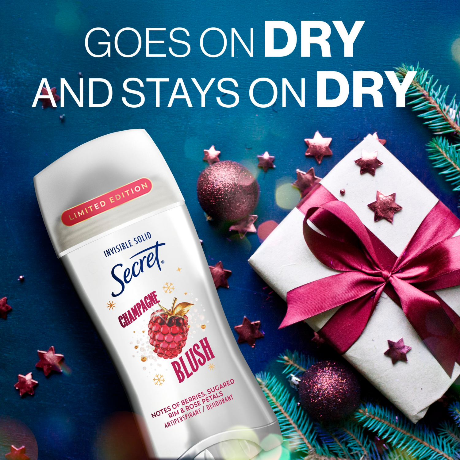slide 2 of 8, Secret Invisible Solid Limited Edition Antiperspirant and Deodorant - Champagne Blush - 2.6oz, 2.6 oz