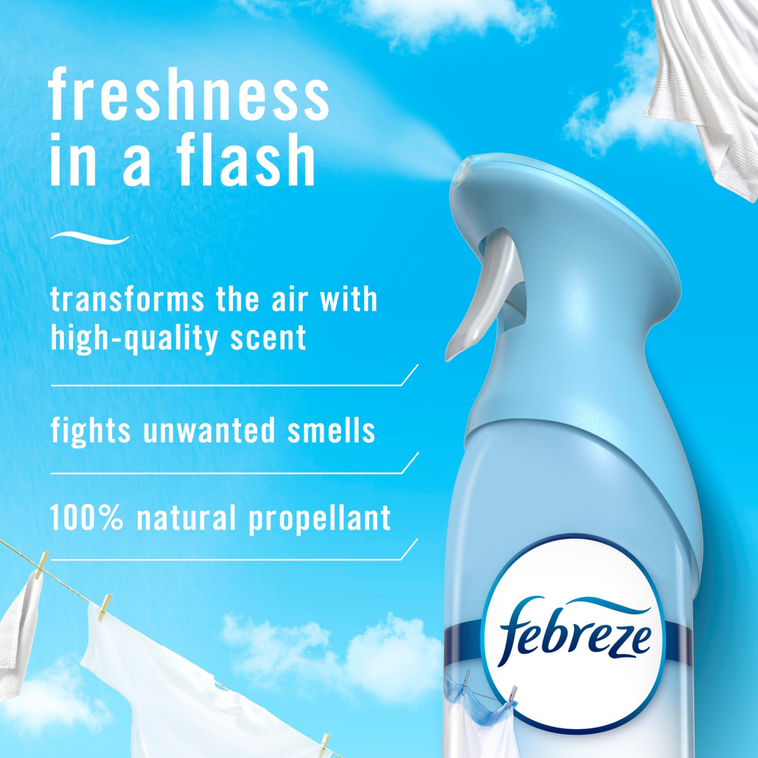 slide 6 of 8, Febreze Air Freshener Spray, Odor-Fighting Room Spray, Wicked Wonderfullest Woods, 8.8oz, 1 Count, 8.8 oz