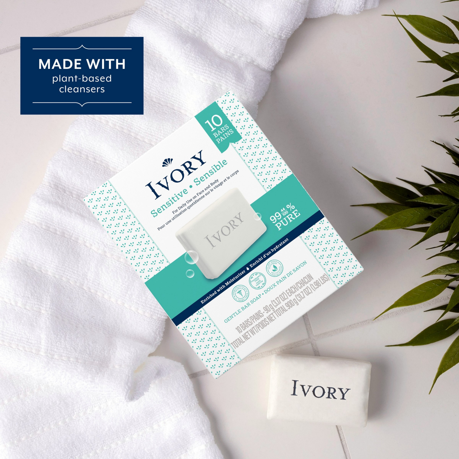 slide 4 of 4, Ivory, 10 ct