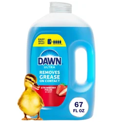 Dawn Ultra Refill Jug Dish Soap, Dishwashing Liquid, Strawberry Fields, 67oz