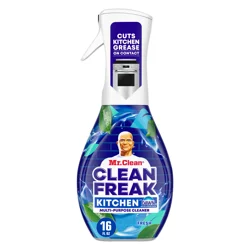 Mr Clean Mr. Clean Clean Freak Kitchen Multi Purpose Cleaner Spray, Multi-Surface Cleaning, Fresh Scent, 16oz