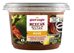 Giant Eagle Salsa, Mexican Style, Medium - 16 oz