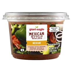 Giant Eagle Salsa, Mexican Style, Medium - 16 oz