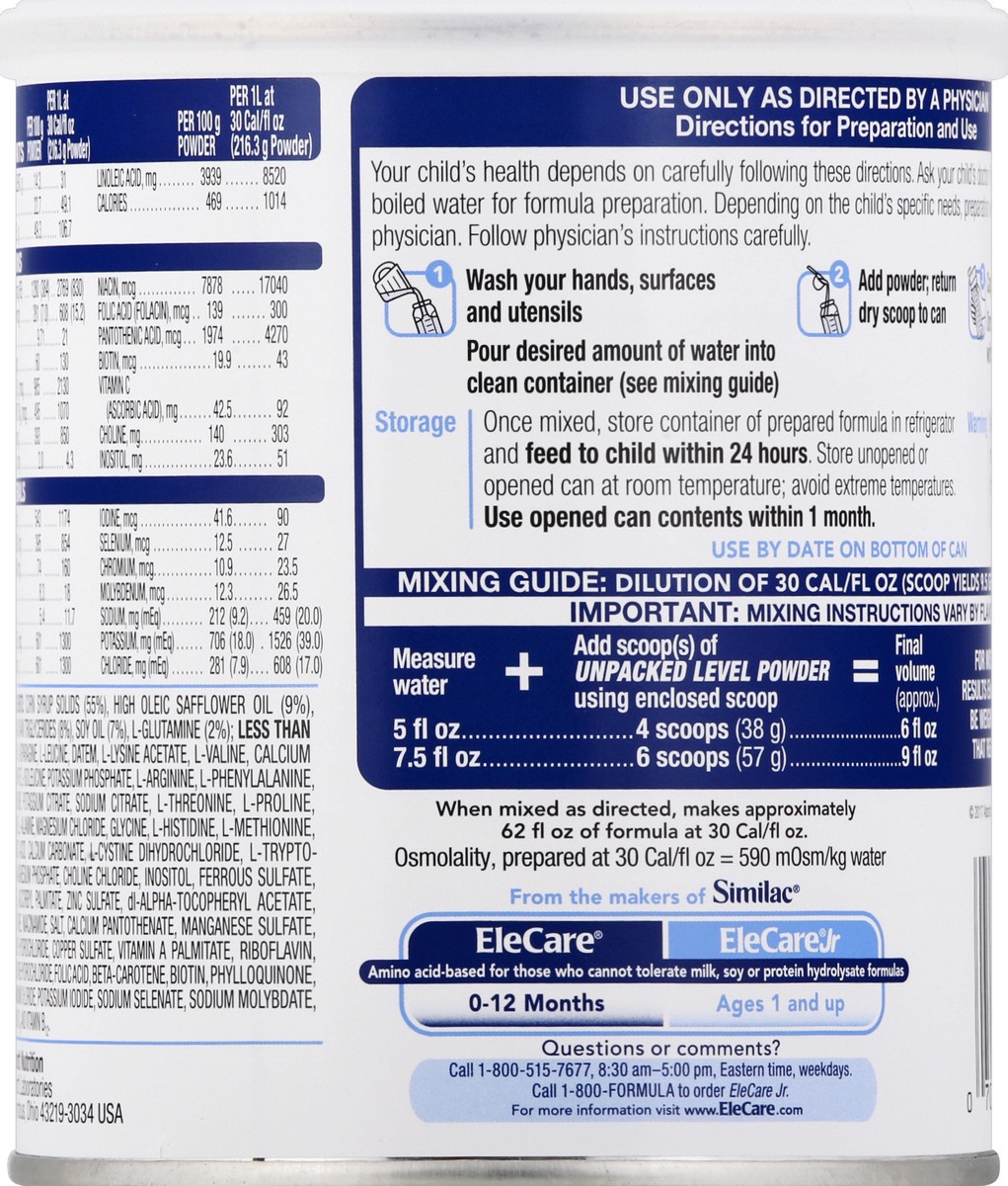 slide 4 of 6, EleCare Nutrition Powder 14.1 oz, 14.1 oz