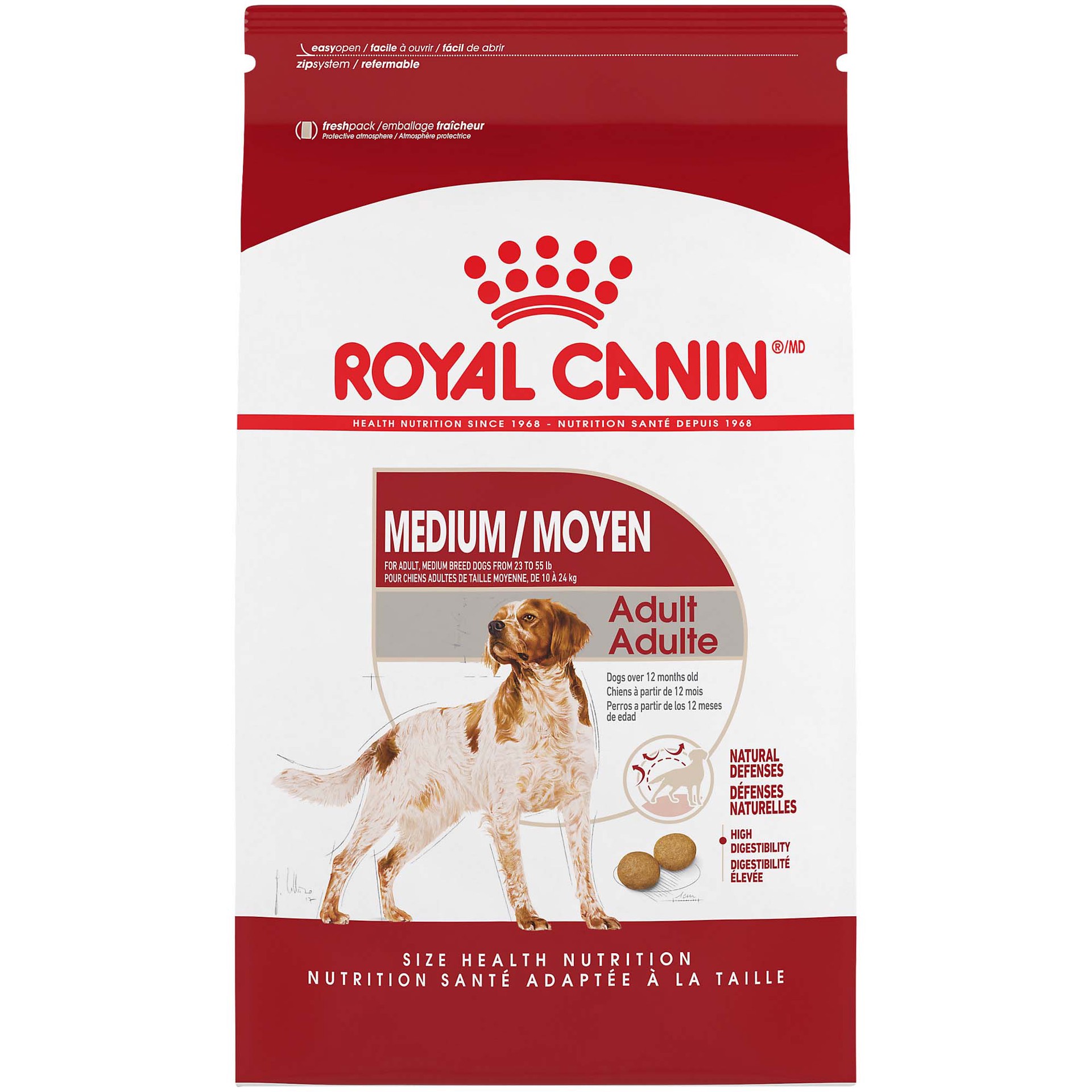 slide 1 of 1, Royal Canin Size Health Nutrition Medium Adult Dry Dog Food, 30 lb