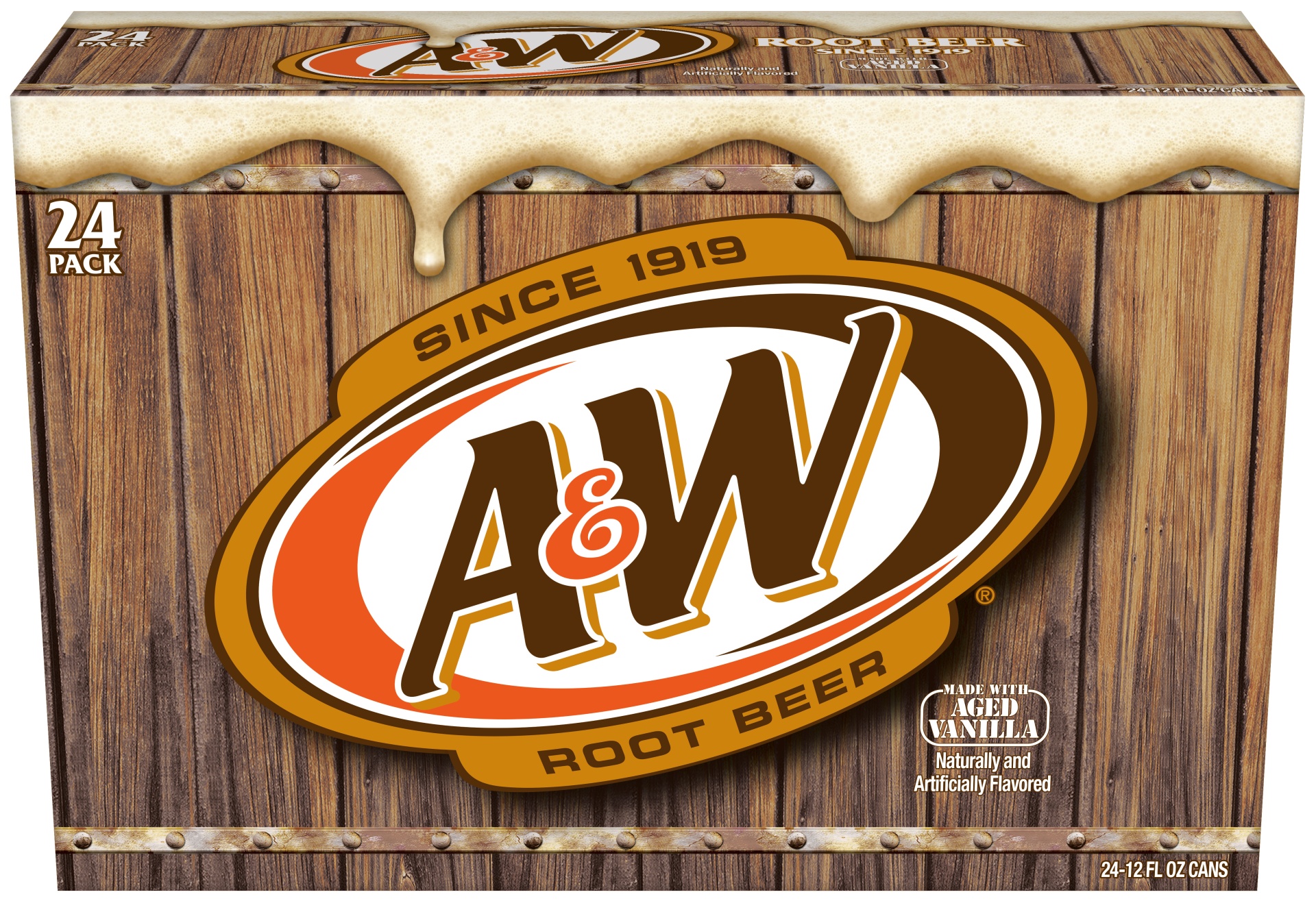 slide 1 of 2, A&W Root Beer, 24 ct; 12 fl oz