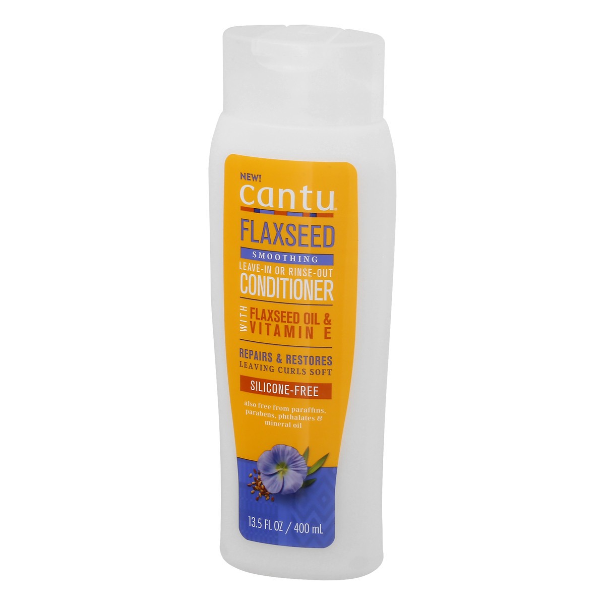 slide 2 of 12, Cantu Smoothing Leave-In or Rinse-Out Flaxseed Conditioner 13.5 oz, 12 oz