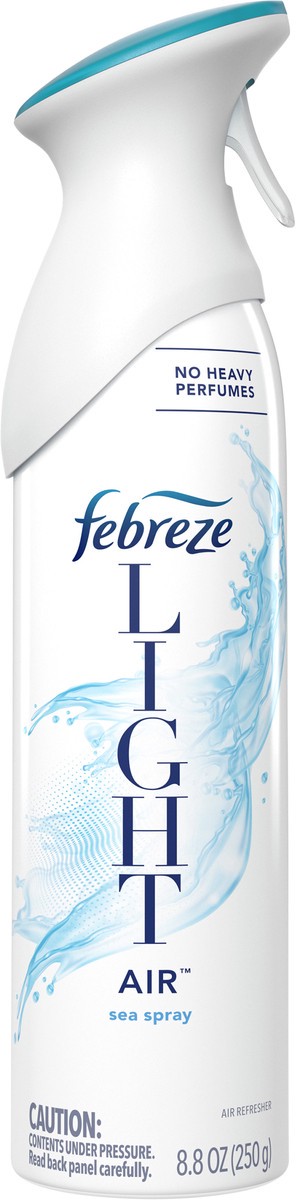slide 3 of 3, Febreze Light Odor-Fighting Air Freshener, Sea Spray, 8.8 fl oz, 8.8 oz