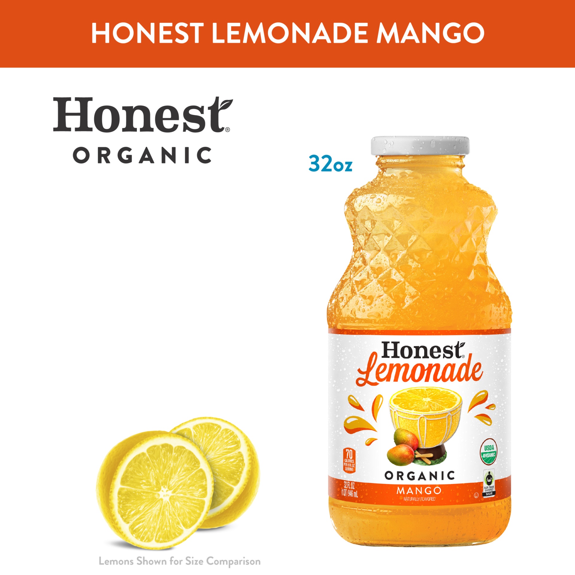 slide 12 of 15, Honest Mango Lemonade - 32 fl oz, 32 fl oz
