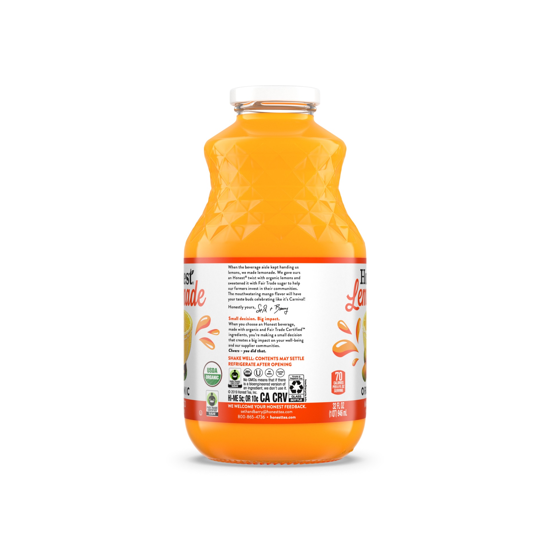 slide 5 of 15, Honest Mango Lemonade - 32 fl oz, 32 fl oz