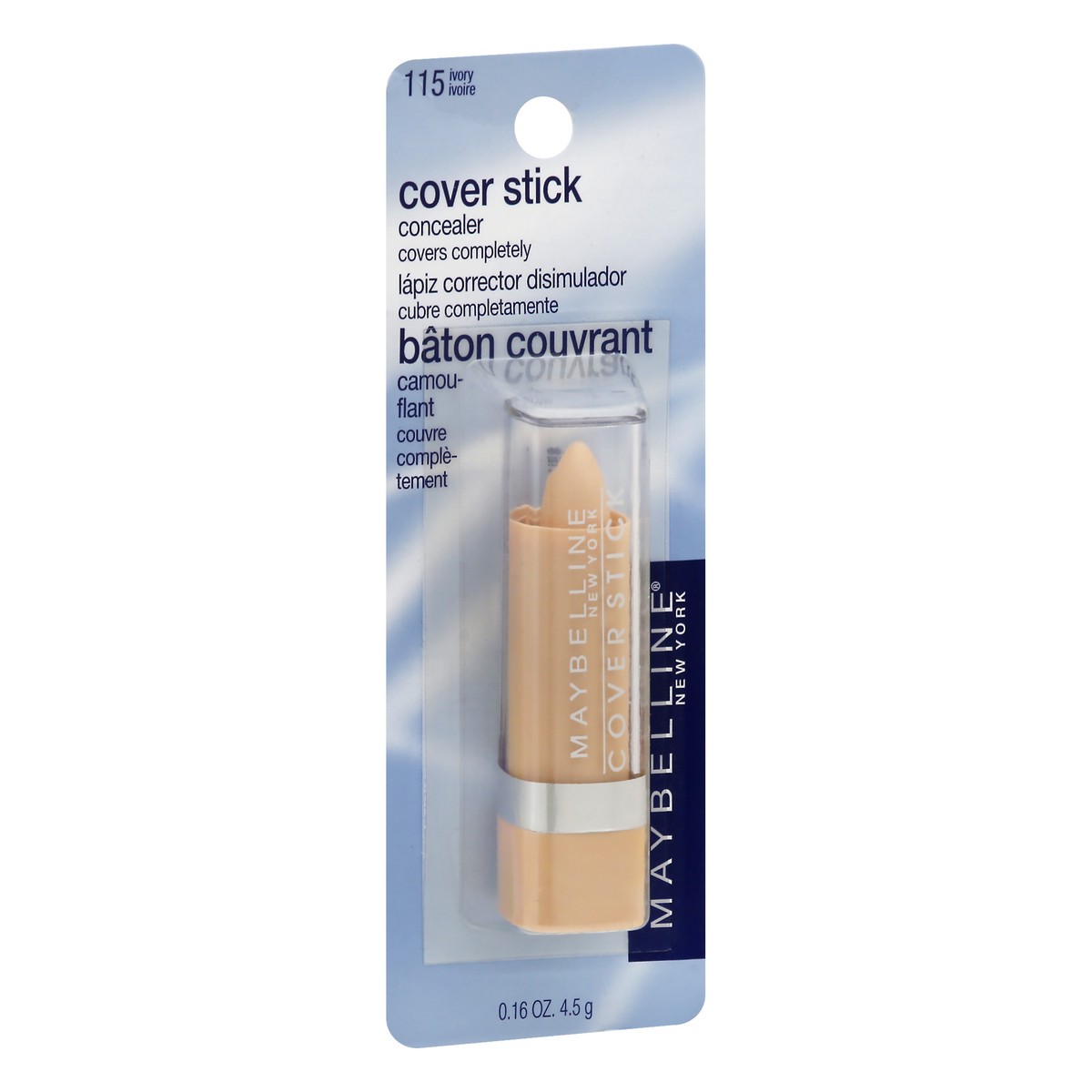 slide 1 of 9, Maybelline Cover Stick Ivory 115 Concealer 0.16 oz, 0.16 oz