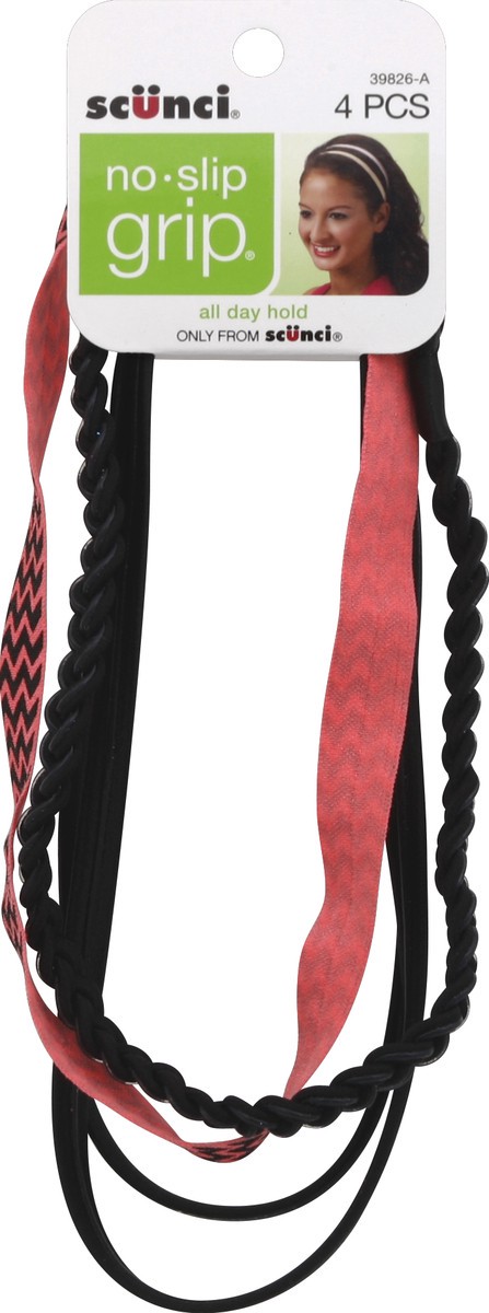 slide 2 of 2, scünci Headbands 4 ea, 4 ct