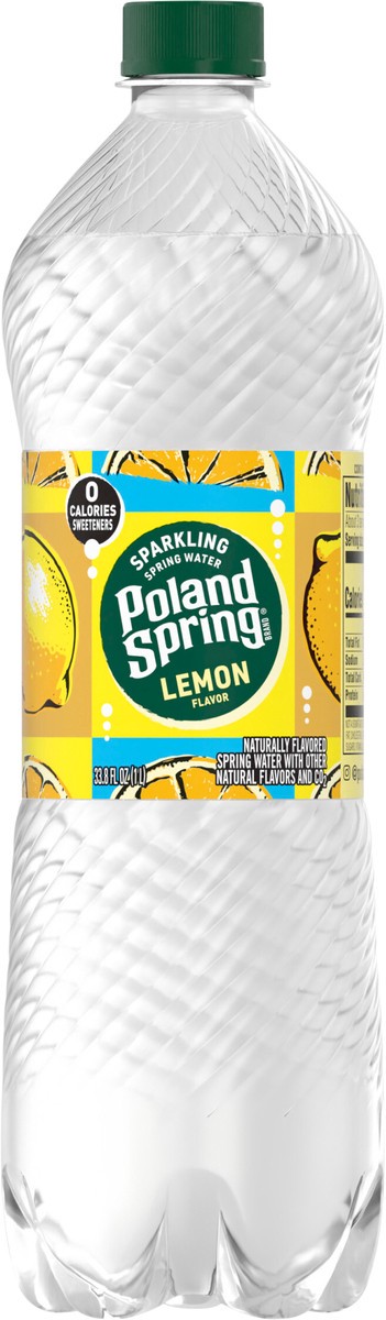 slide 2 of 10, Poland Spring Sparkling Water, Lively Lemon- 33.8 oz, 33.8 oz