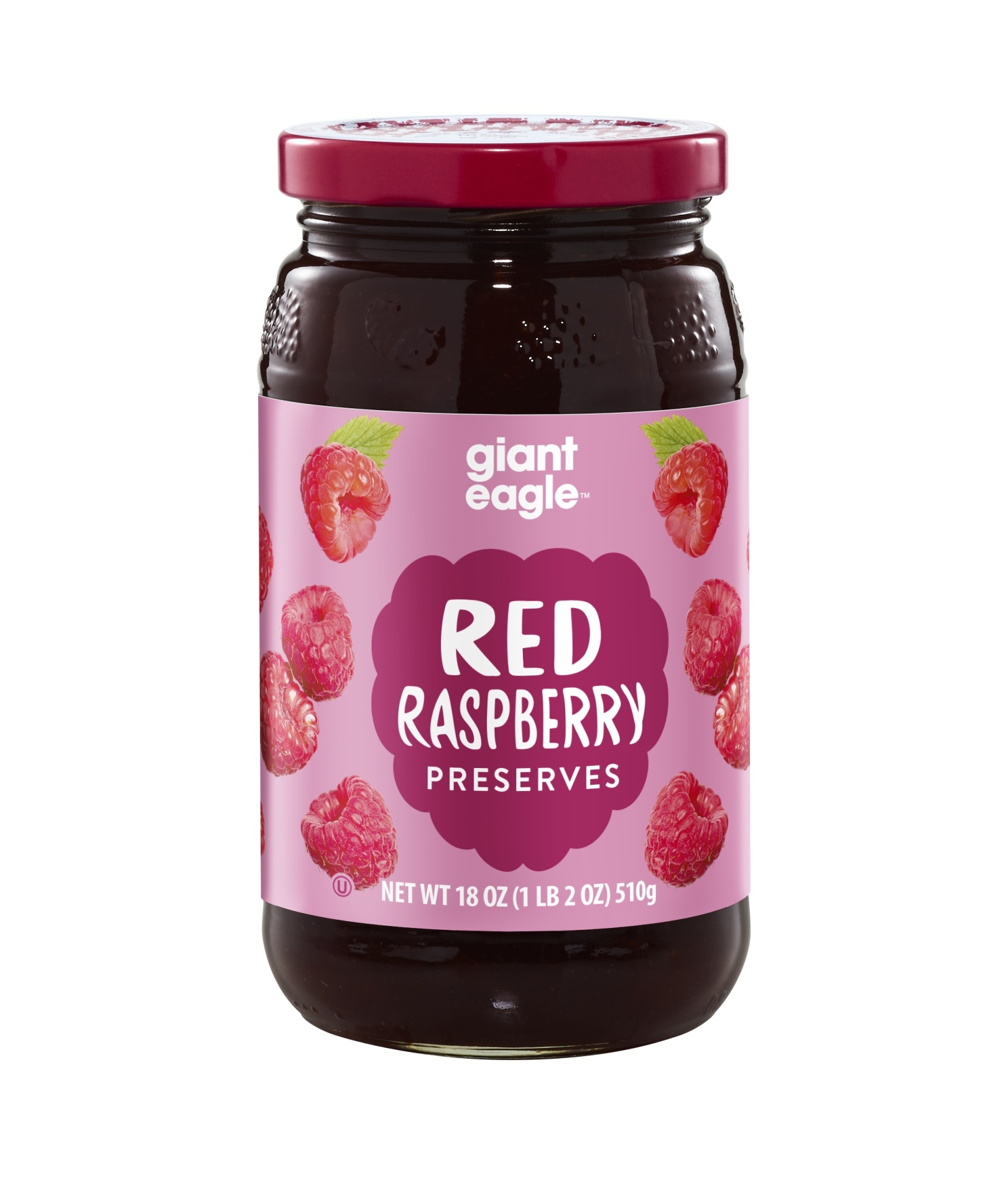 slide 1 of 1, Giant Eagle Red Raspberry Preserve, 18 oz