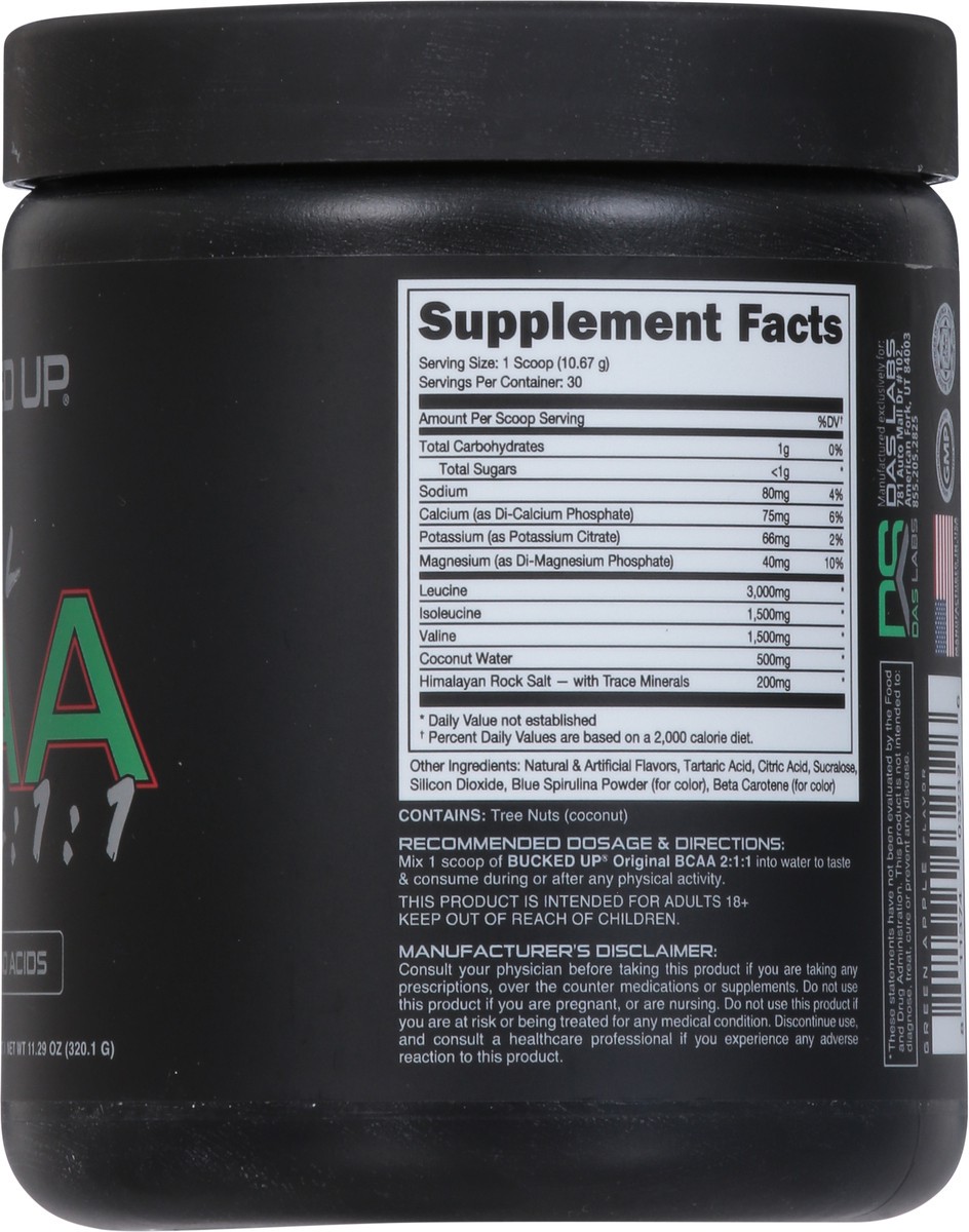 slide 6 of 15, Bucked Up 2:1:1 Original Apple Jacked BCAA 11.29 oz, 11.29 oz