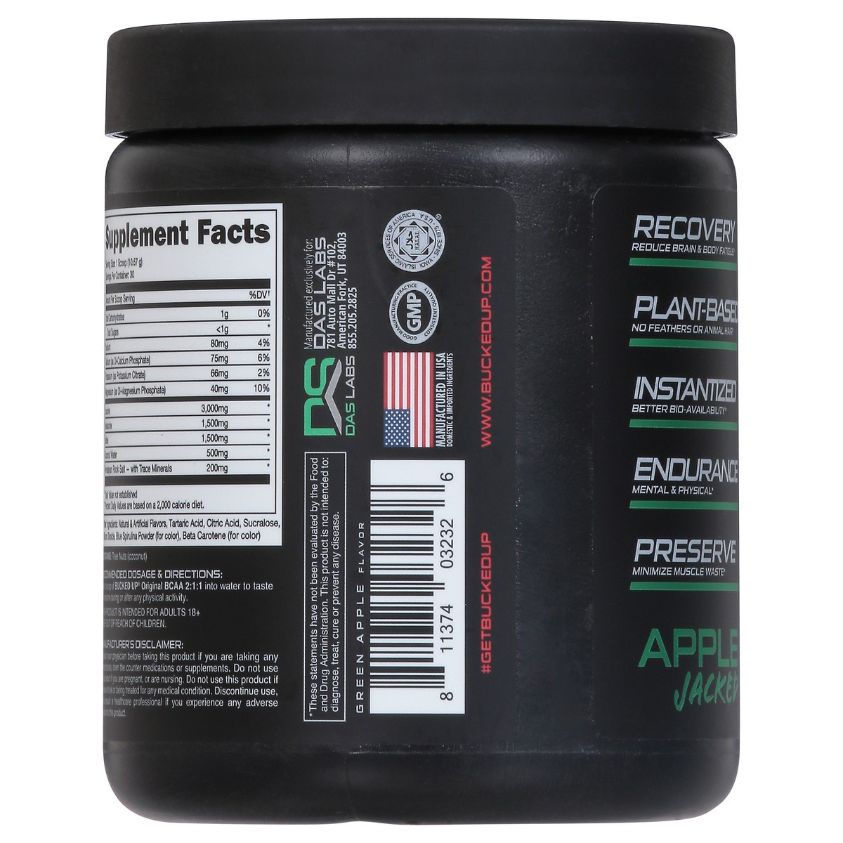 slide 8 of 15, Bucked Up 2:1:1 Original Apple Jacked BCAA 11.29 oz, 11.29 oz