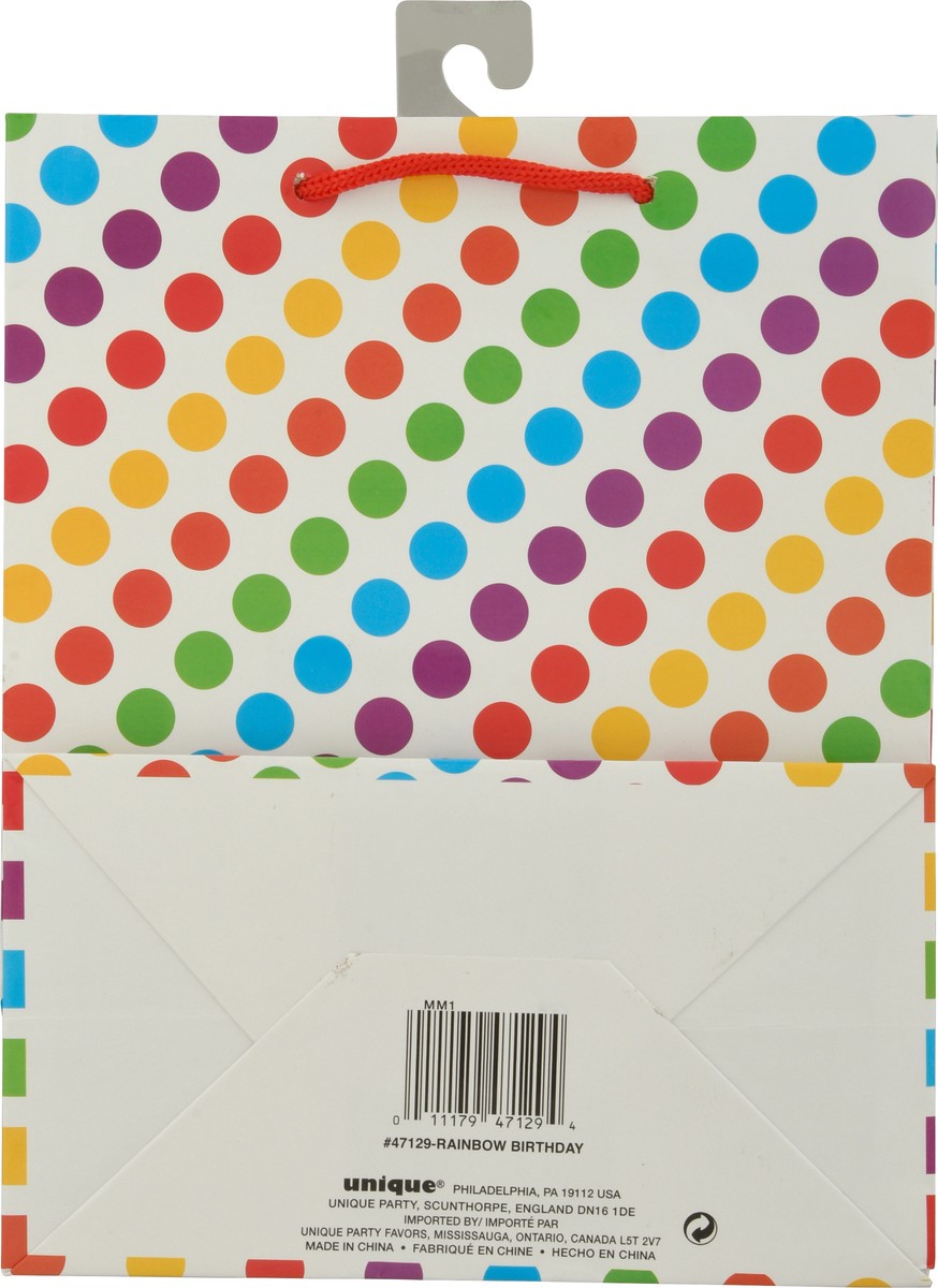 slide 3 of 9, Unique Rainbow Birthday Bag 1 ea, 1 ct