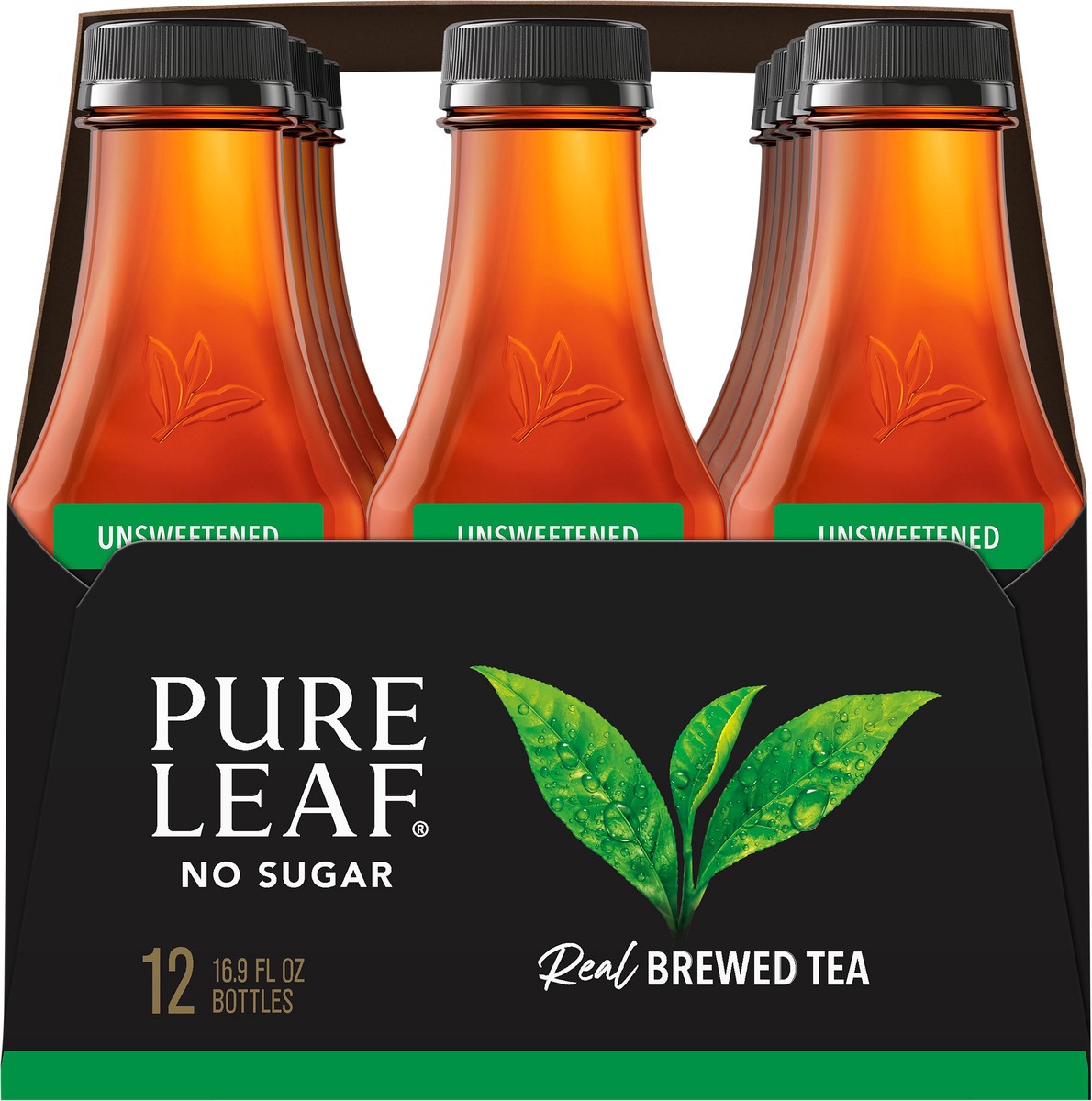 slide 4 of 4, Pure Leaf Unsweetened Tea 16.9 oz Bottles, 202.8 oz
