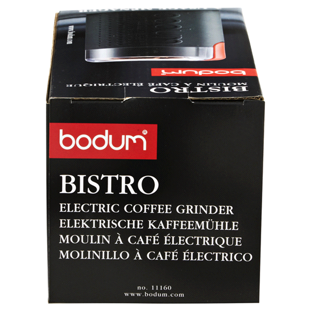 slide 3 of 6, Bodum Grinder Bistro Coffee Blade Black, 1 ct