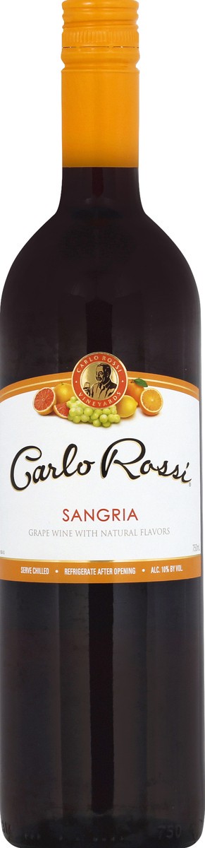 slide 3 of 6, Carlo Rossi Red Wine, 750 ml