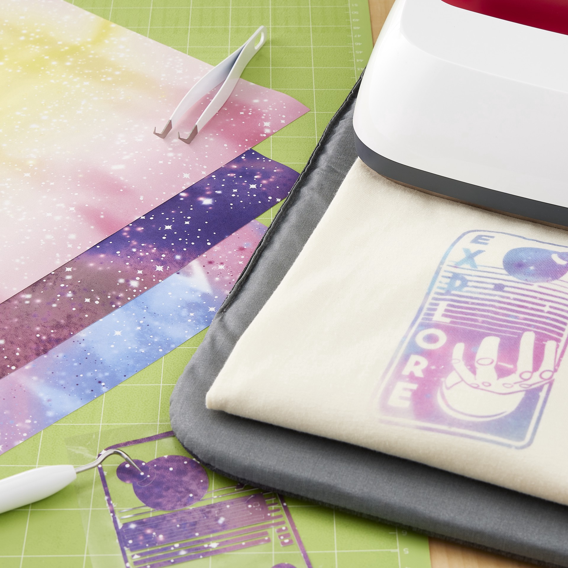 slide 5 of 11, Cricut Infusible Ink Transfer Sheet Patterns, Galactic Stars, 12 in x 12 in