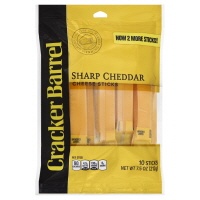 slide 1 of 1, Cracker Barrel Cheese Snacks Sharp Cheddar, 6 oz