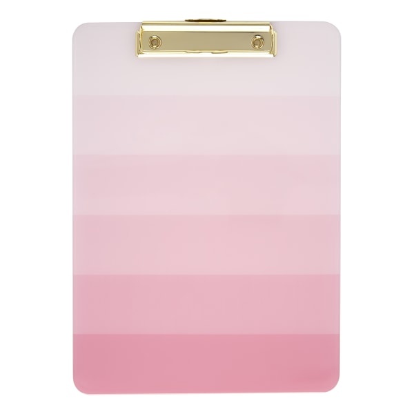 slide 1 of 1, Office Depot Fashion Clipboard, 9'' X 12-1/2'', Pink Ombre, 1 ct