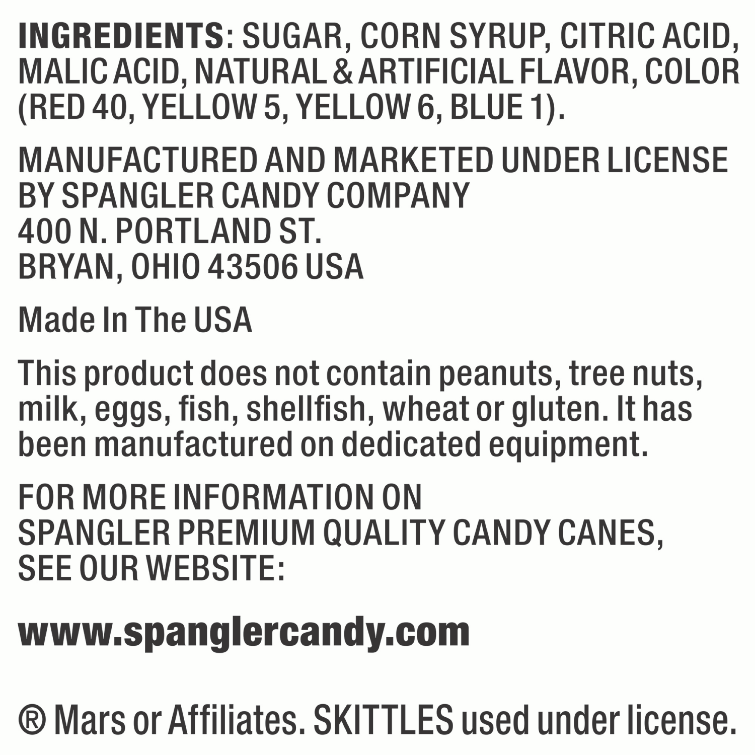 slide 3 of 3, Skittles Candy Canes 12 ea, 12 ct