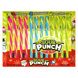 Spangler Sour Punch Holiday Candy Canes Box - 5.3oz