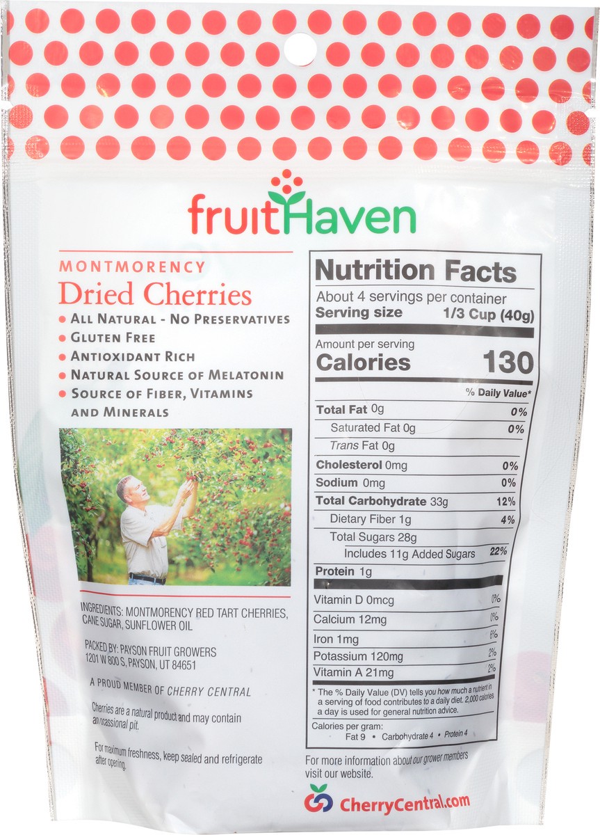 slide 6 of 13, FruitHaven Montmorency Dried Cherries - 6 oz, 6 oz