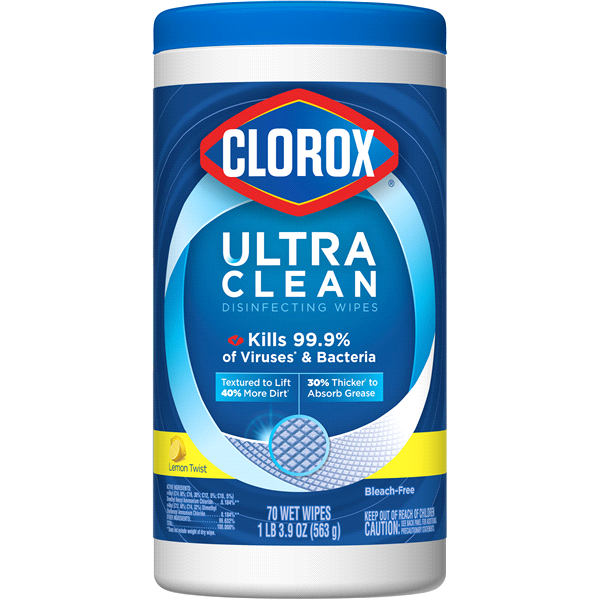 slide 1 of 2, Clorox Ultra Clean Disinfection Wipes Lemon Twist, 70 ct